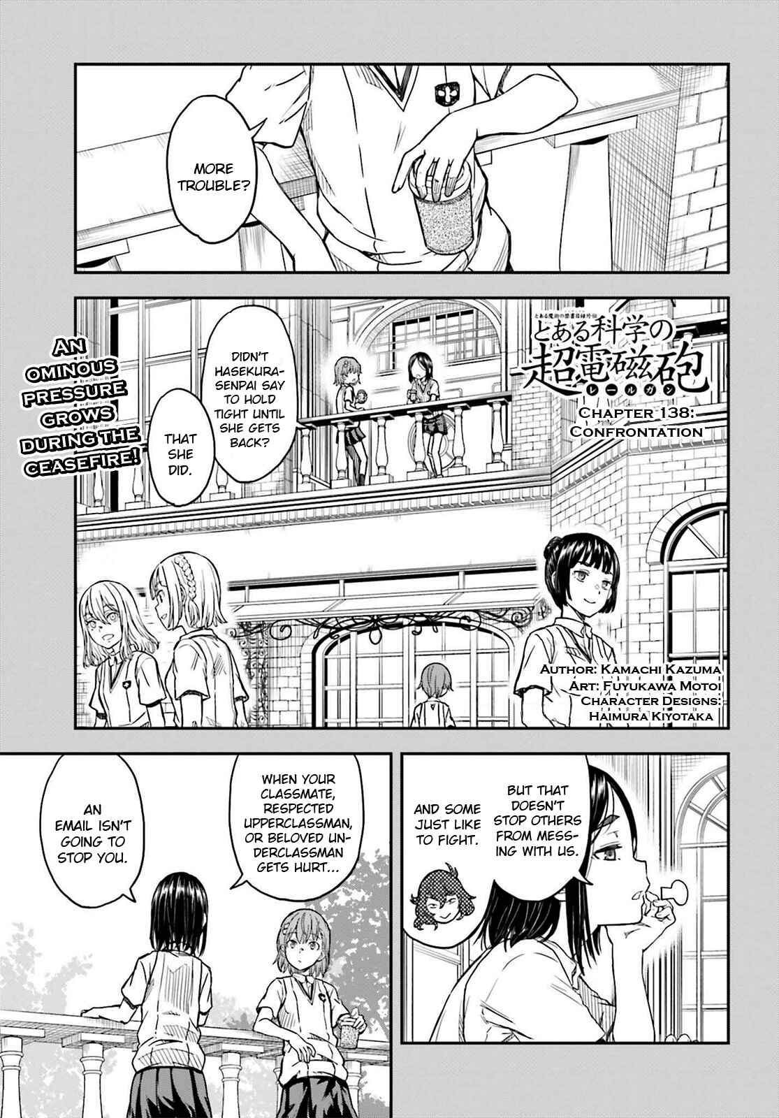 Page 1 Chapter 138 Toaru Majutsu no Index Gaiden - Toaru Kagaku no Railgun