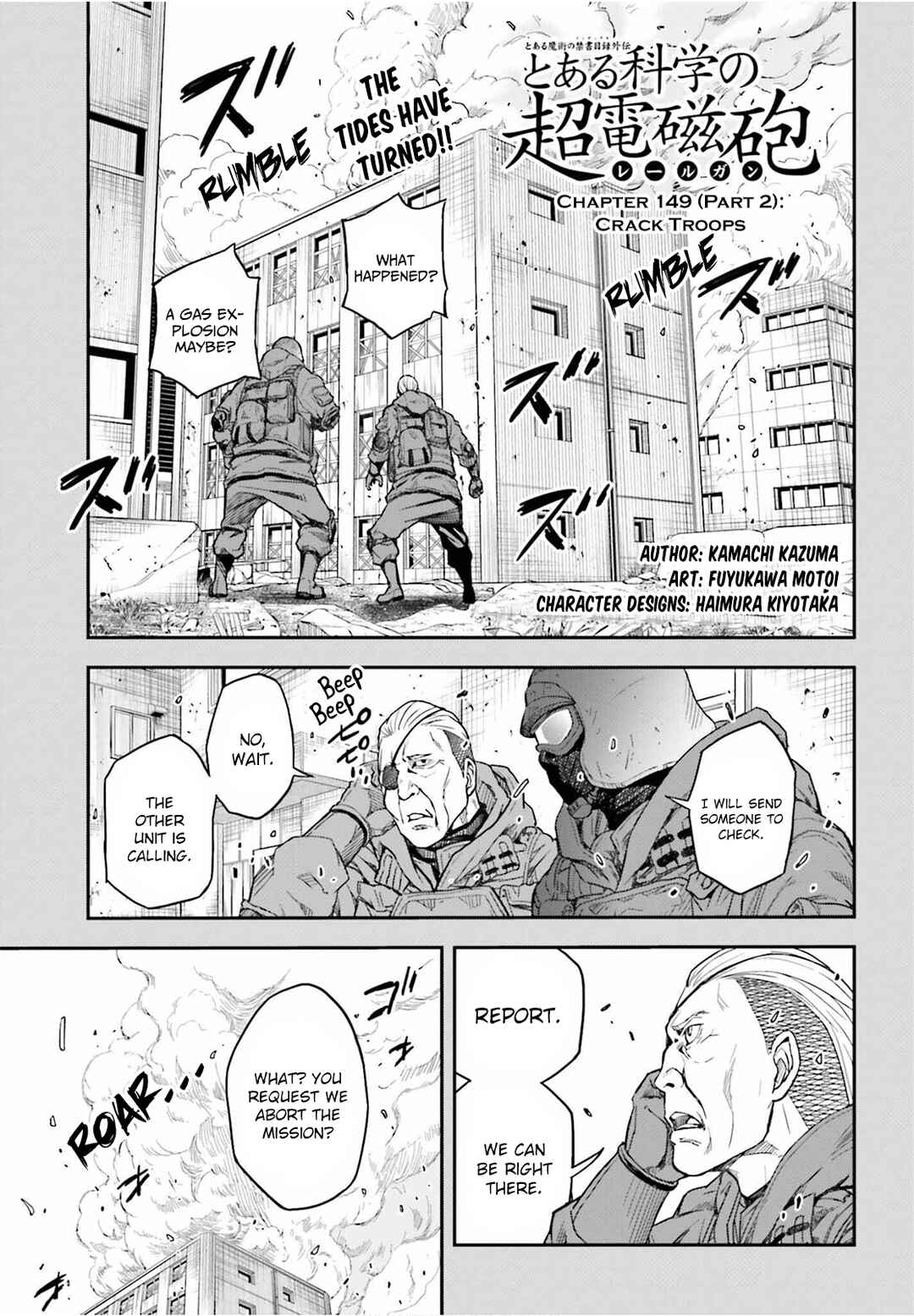 Page 1 Chapter 149.2 Toaru Majutsu no Index Gaiden - Toaru Kagaku no Railgun