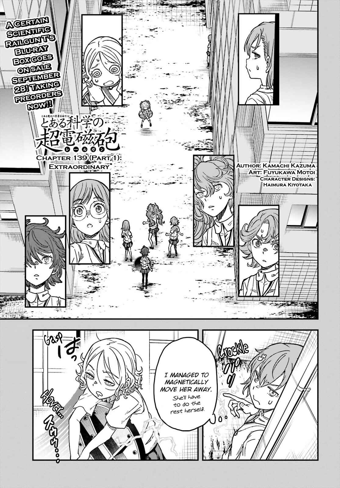Page 1 Chapter 139.1 Toaru Majutsu no Index Gaiden - Toaru Kagaku no Railgun