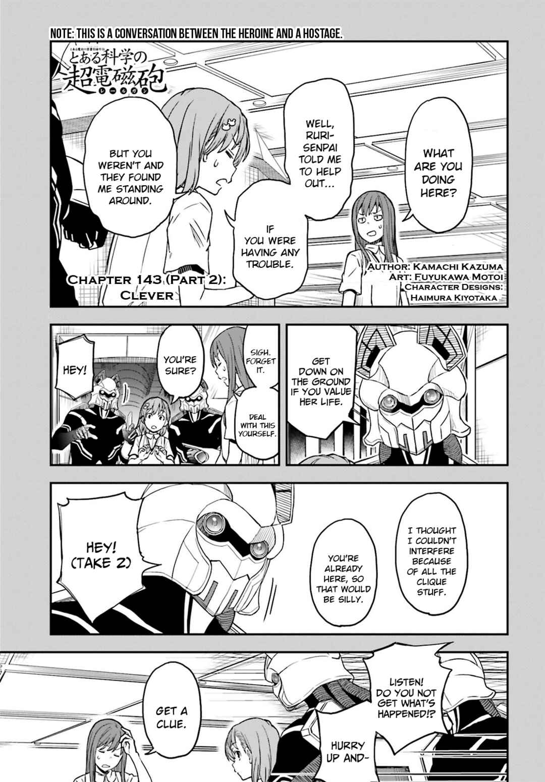 Page 1 Chapter 143.2 Toaru Majutsu no Index Gaiden - Toaru Kagaku no Railgun