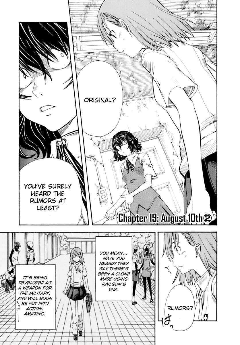 Page 1 Chapter 19 Toaru Majutsu no Index Gaiden - Toaru Kagaku no Railgun
