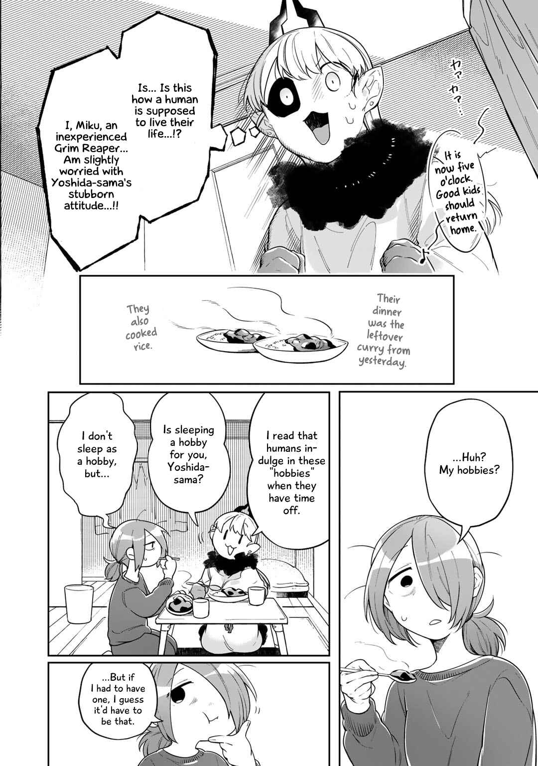 Page 4 Chapter 3 Gohan No Otomo Ni, Shinigami To!