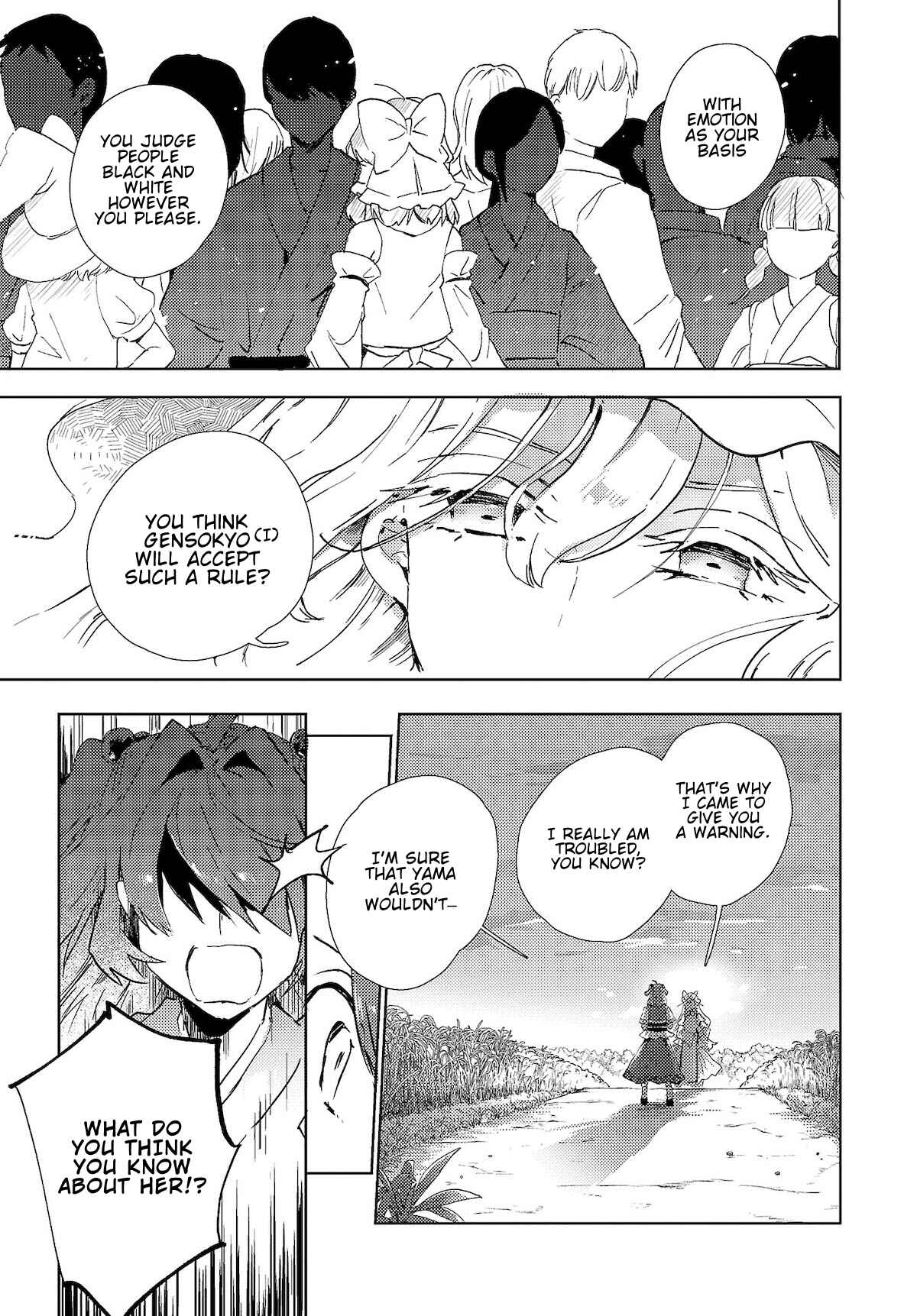 Page 11 Chapter 5 Touhou Project Niji Sousaku Series: Shinigami wa Kyou mo Fune wo Kogu