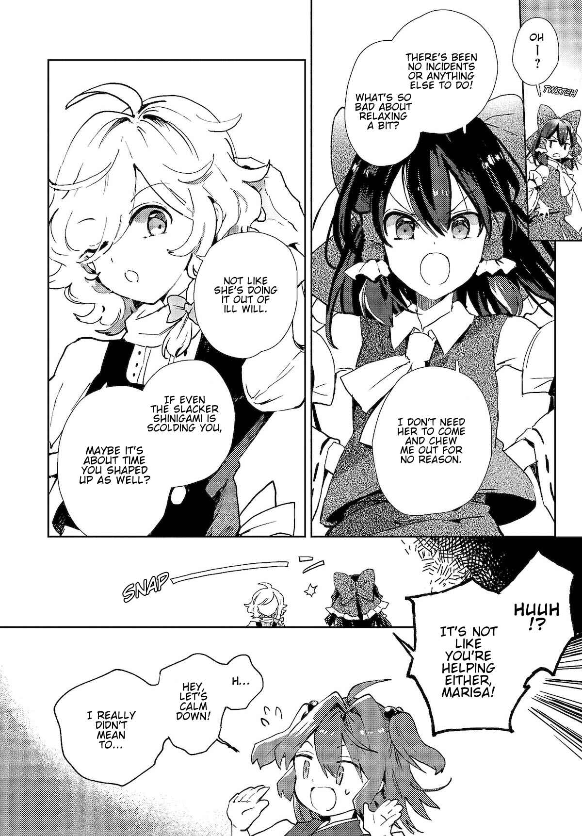 Page 10 Chapter 4 Touhou Project Niji Sousaku Series: Shinigami wa Kyou mo Fune wo Kogu