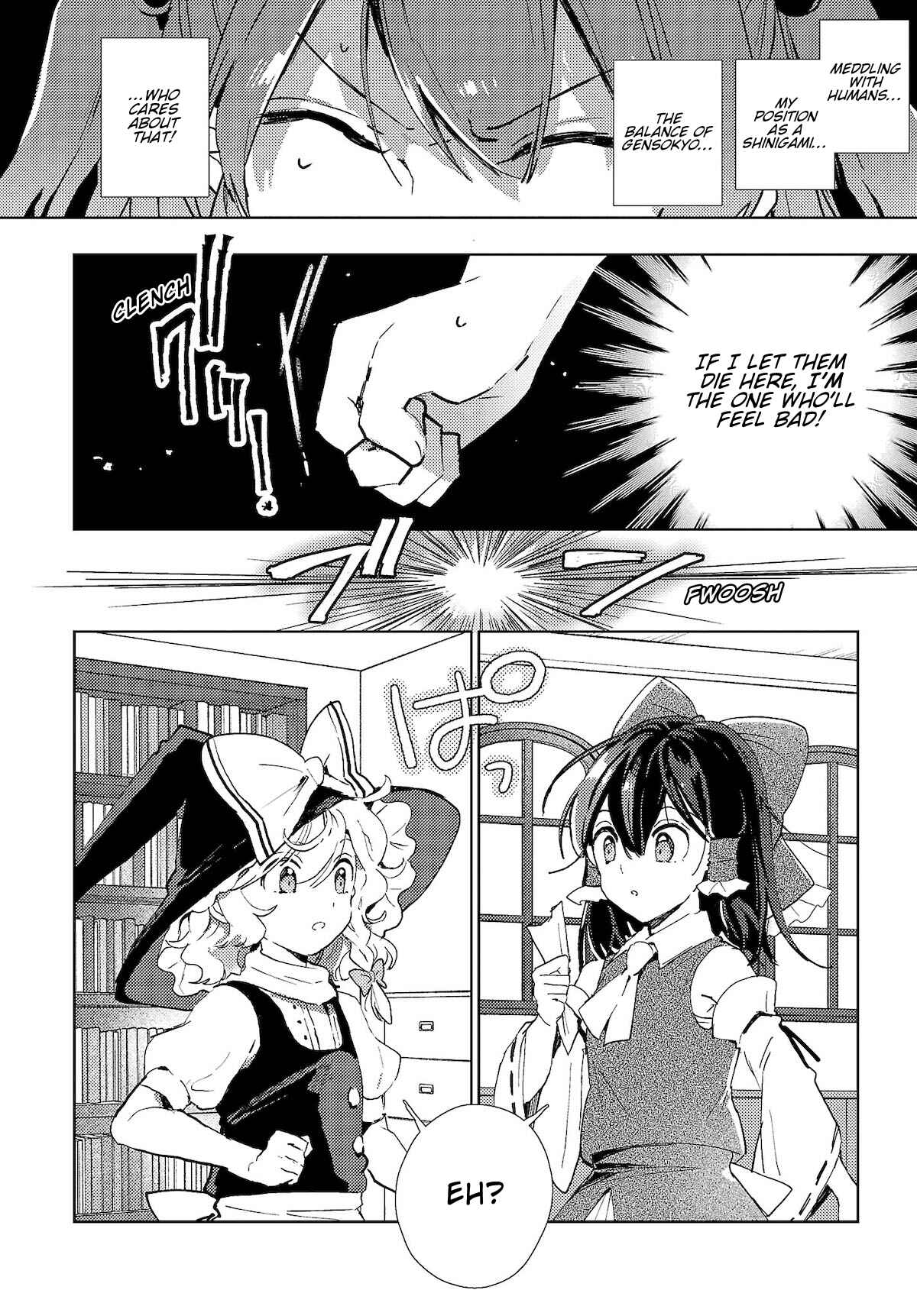 Page 16 Chapter 4 Touhou Project Niji Sousaku Series: Shinigami wa Kyou mo Fune wo Kogu