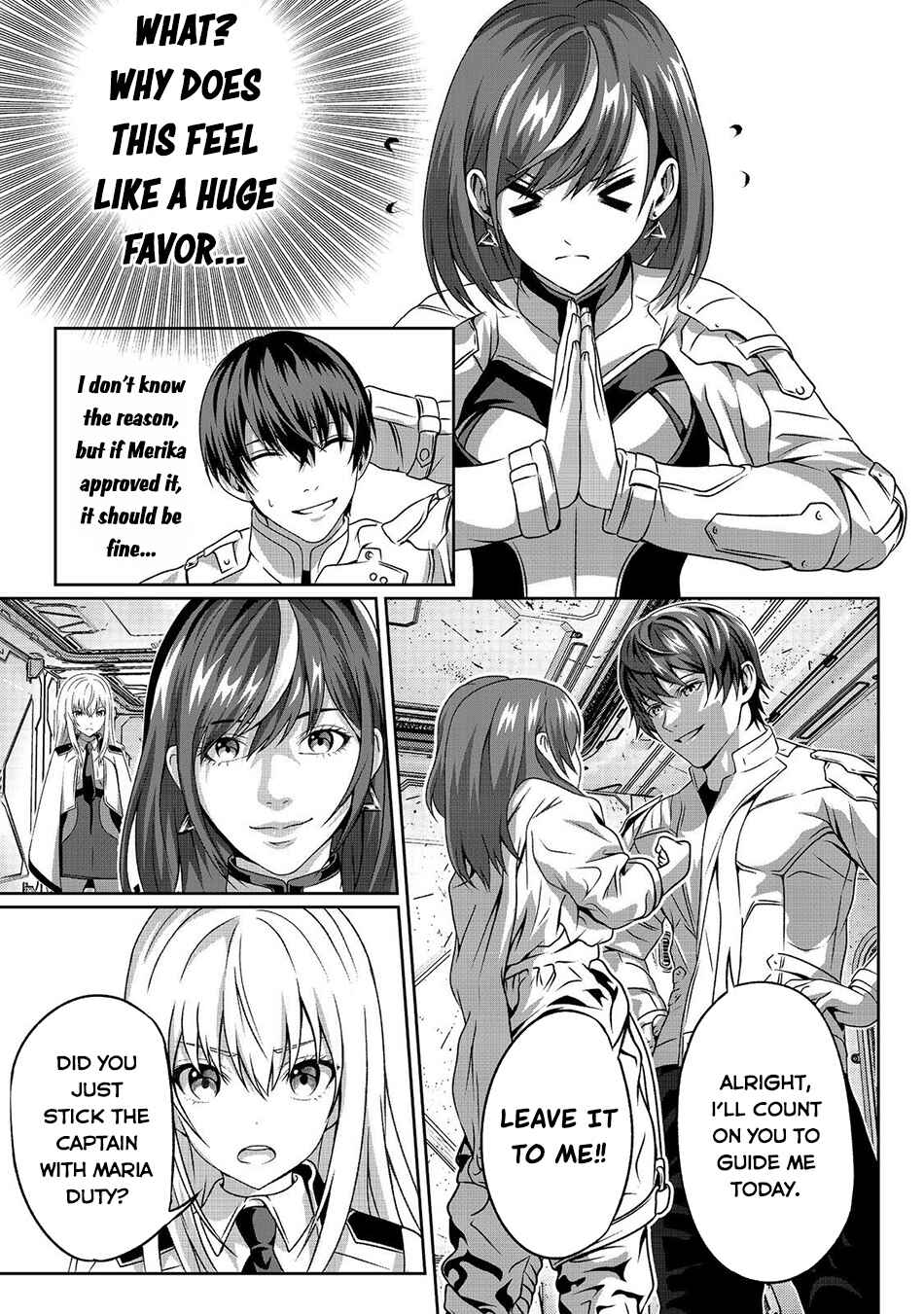 Page 13 Chapter 3 Koko wa Makasete Sakini Ike! wo shitai Shinitagari no Nozomanu Uchuu Gekokujou