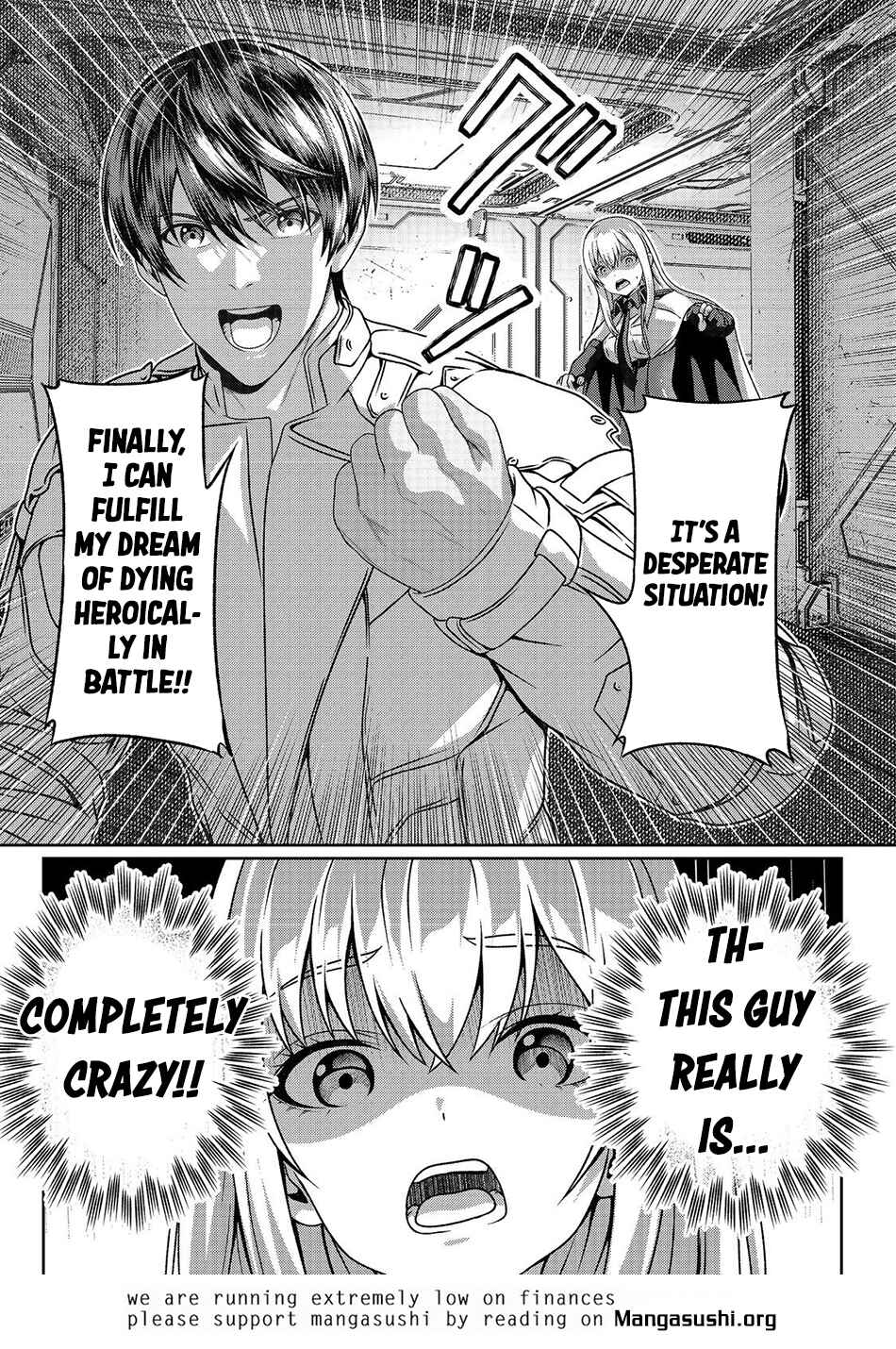 Page 36 Chapter 3 Koko wa Makasete Sakini Ike! wo shitai Shinitagari no Nozomanu Uchuu Gekokujou