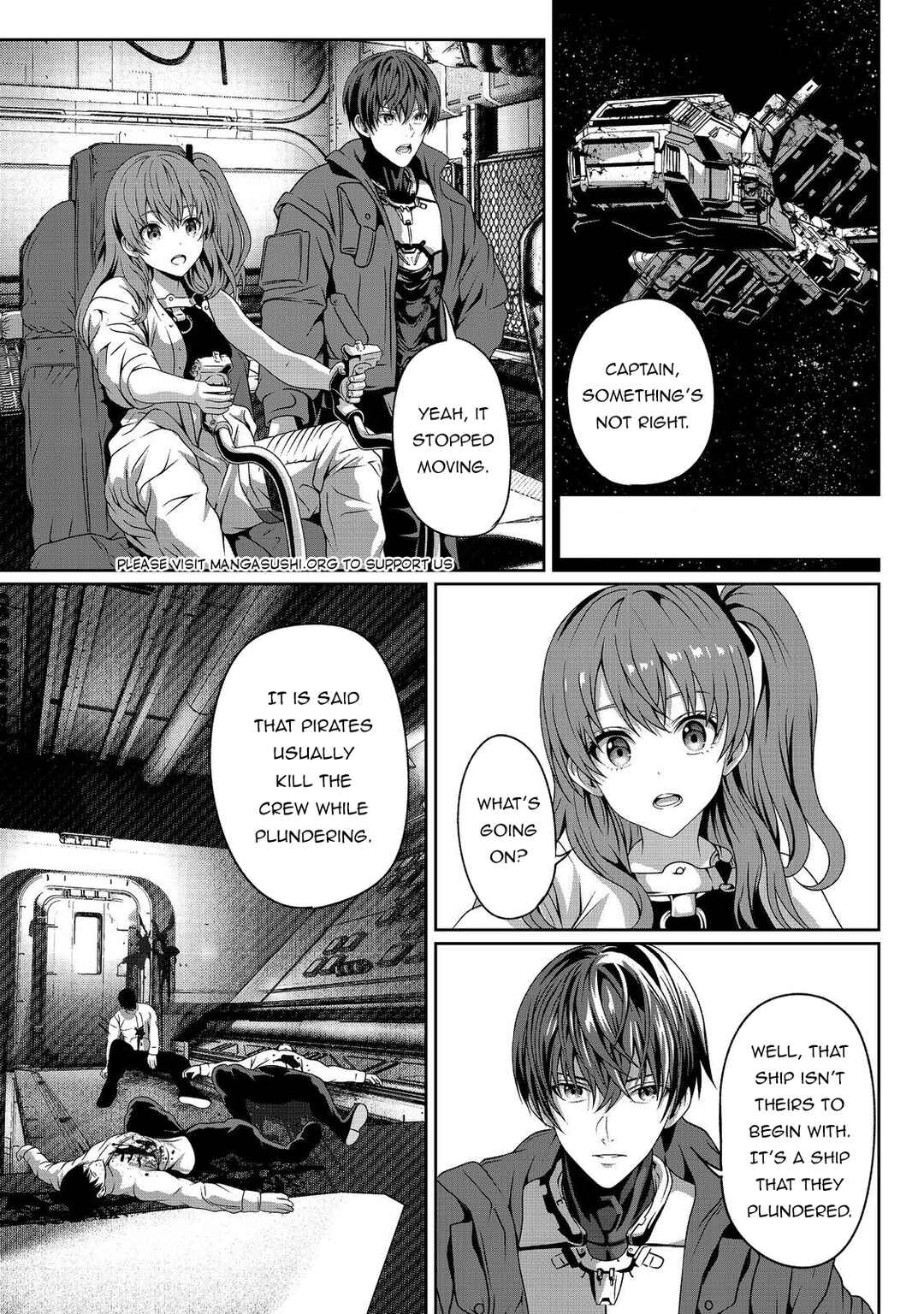 Page 13 Chapter 5 Koko wa Makasete Sakini Ike! wo shitai Shinitagari no Nozomanu Uchuu Gekokujou