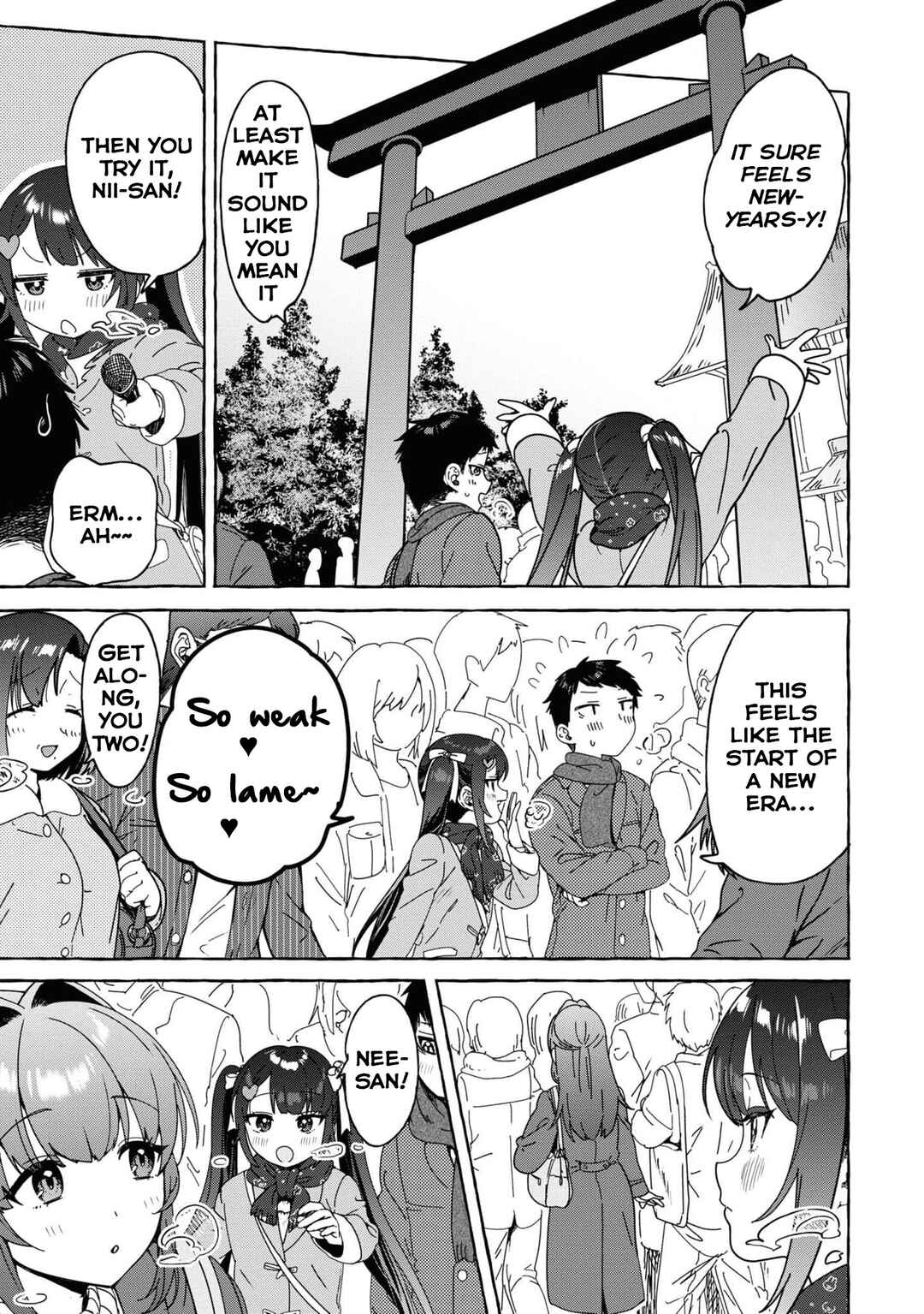 Page 11 Chapter 30 Amakara Gishimai ni Hasamarete Masu