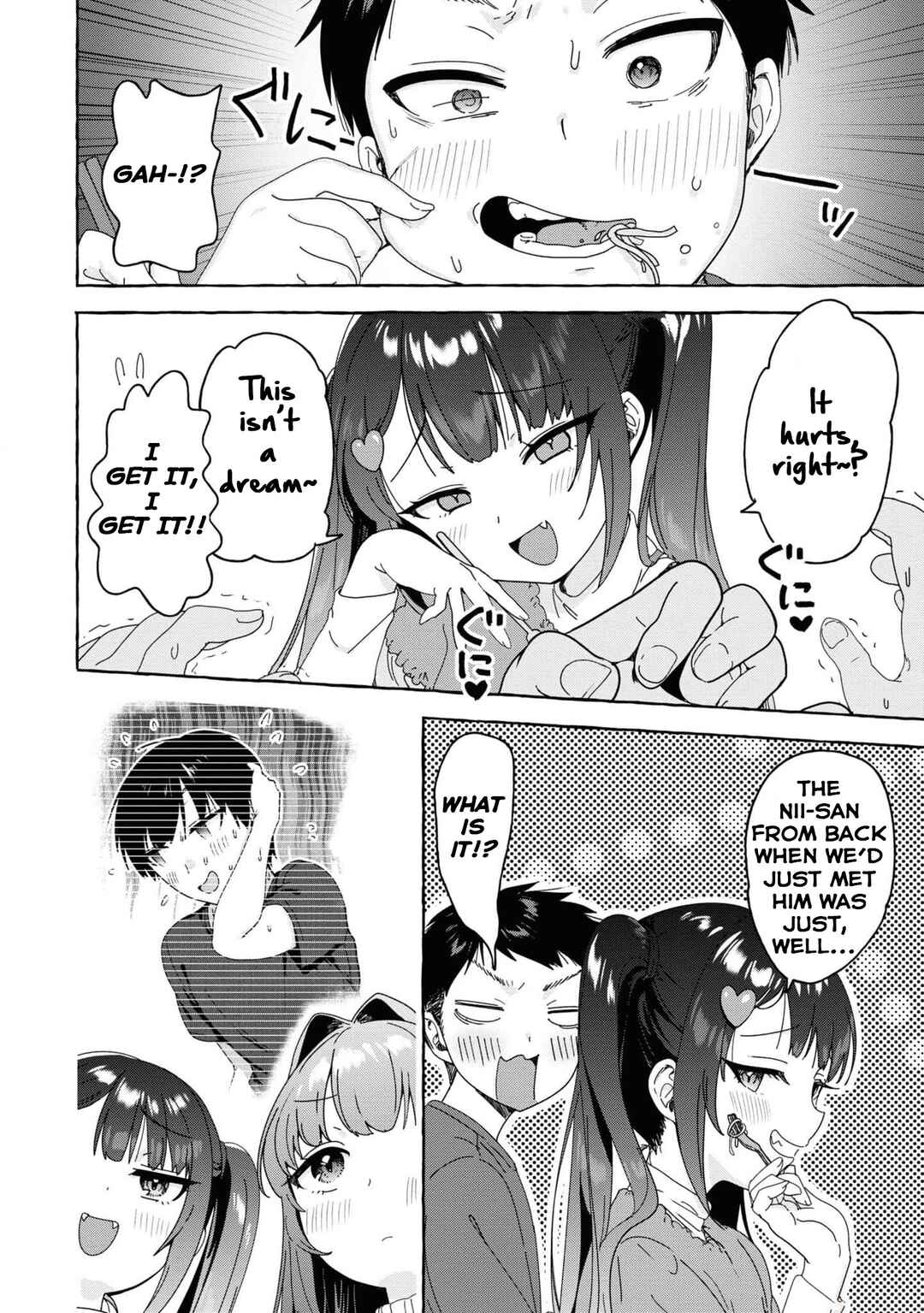Page 4 Chapter 30 Amakara Gishimai ni Hasamarete Masu