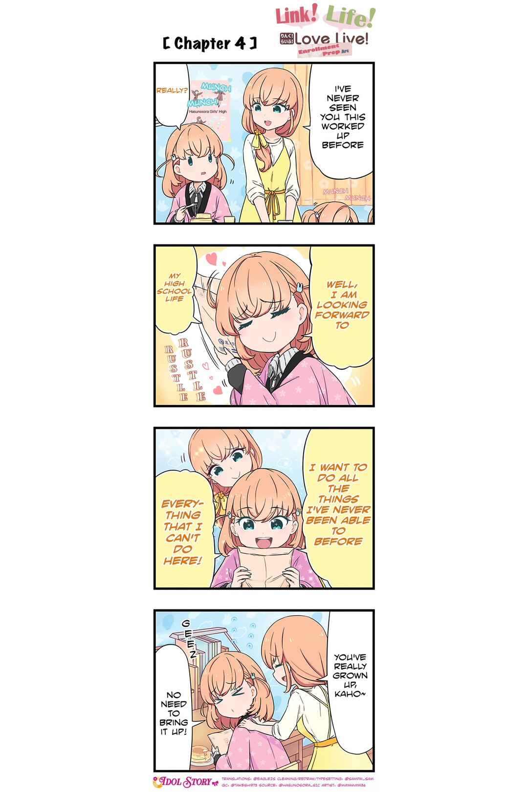 Page 1 Chapter 4 Link! Life! Love Live! Nyuugaku Junbi-hen