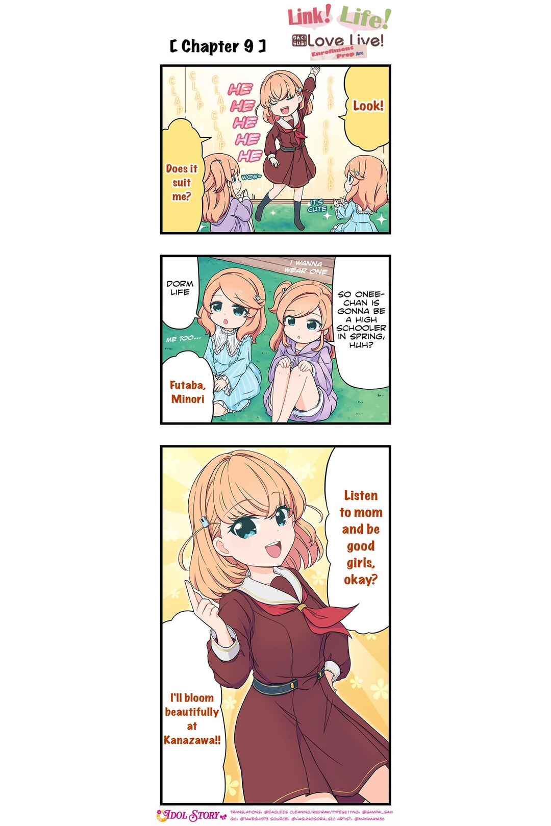 Page 1 Chapter 9 Link! Life! Love Live! Nyuugaku Junbi-hen