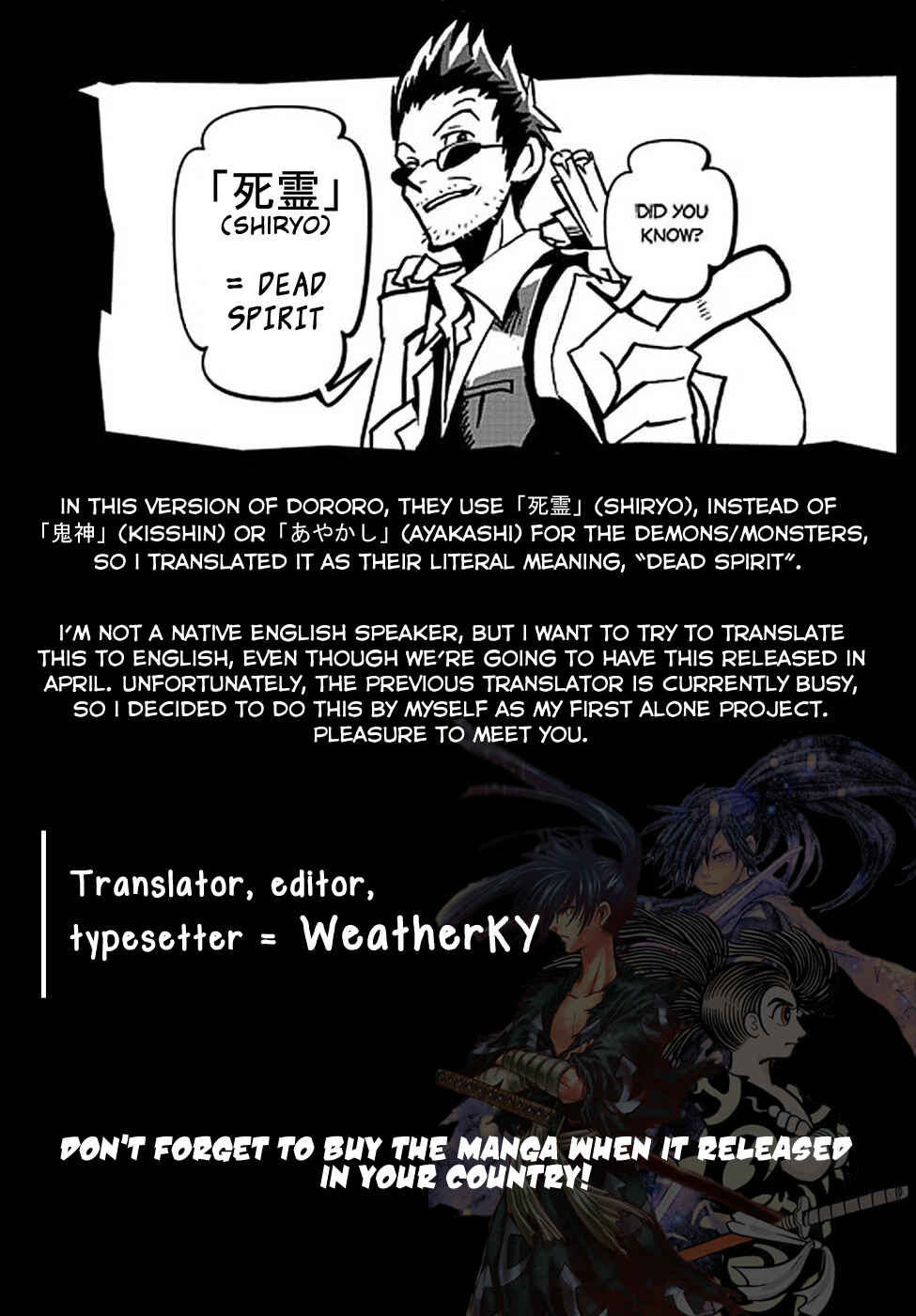 Page 36 Chapter 2 The Legend of Dororo and Hyakkimaru