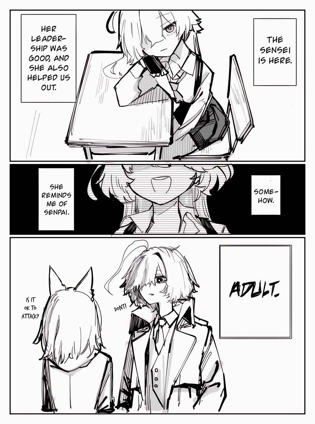 Page 1 Chapter 2 Blue Archive - Sensei Gyakutai Yume Senpai Imouto Gainen Series (Doujinshi)