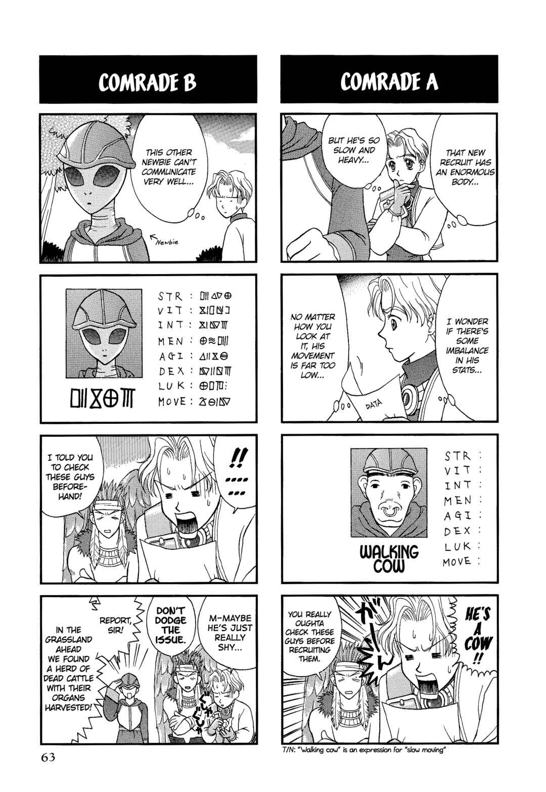 Page 4 Chapter 9 Tactics Ogre: Let Us Cling Together 4-koma Kings