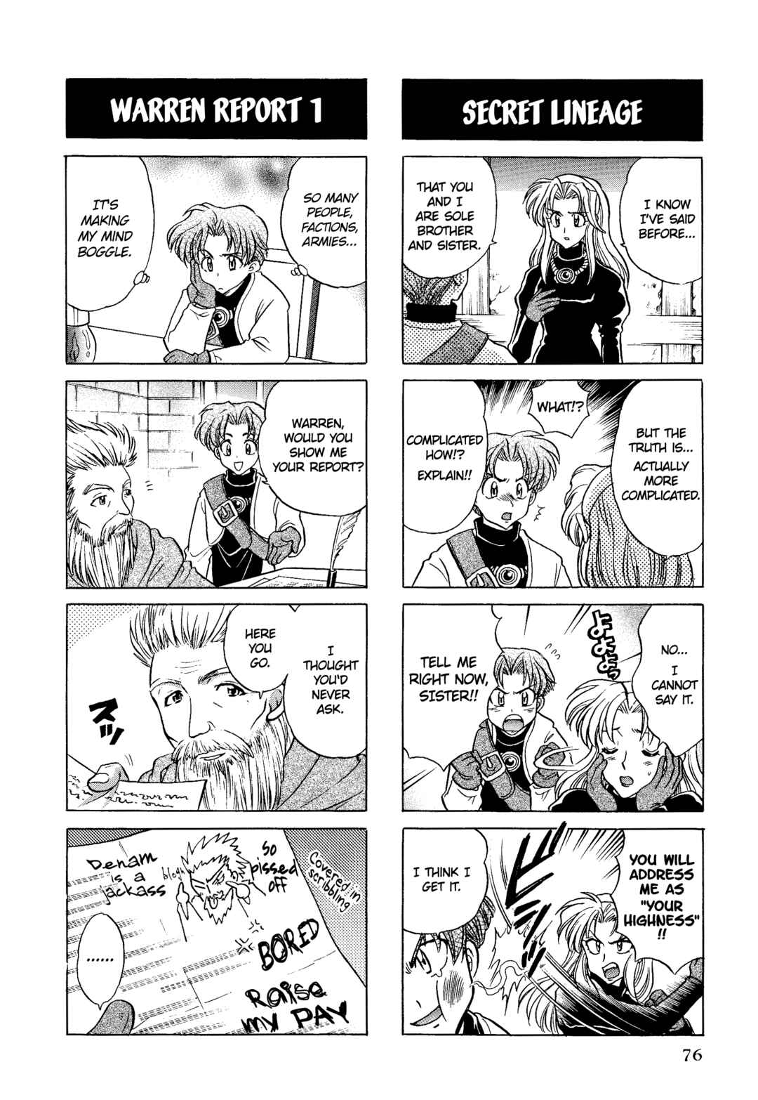 Page 5 Chapter 11 Tactics Ogre: Let Us Cling Together 4-koma Kings