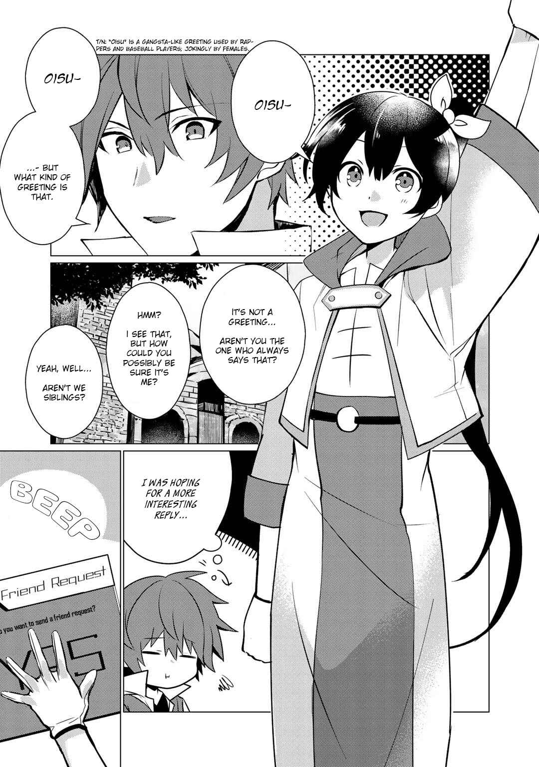 Page 13 Chapter 1 Hai Gamer na Imouto to Hajimeru VRMMO Seikatsu