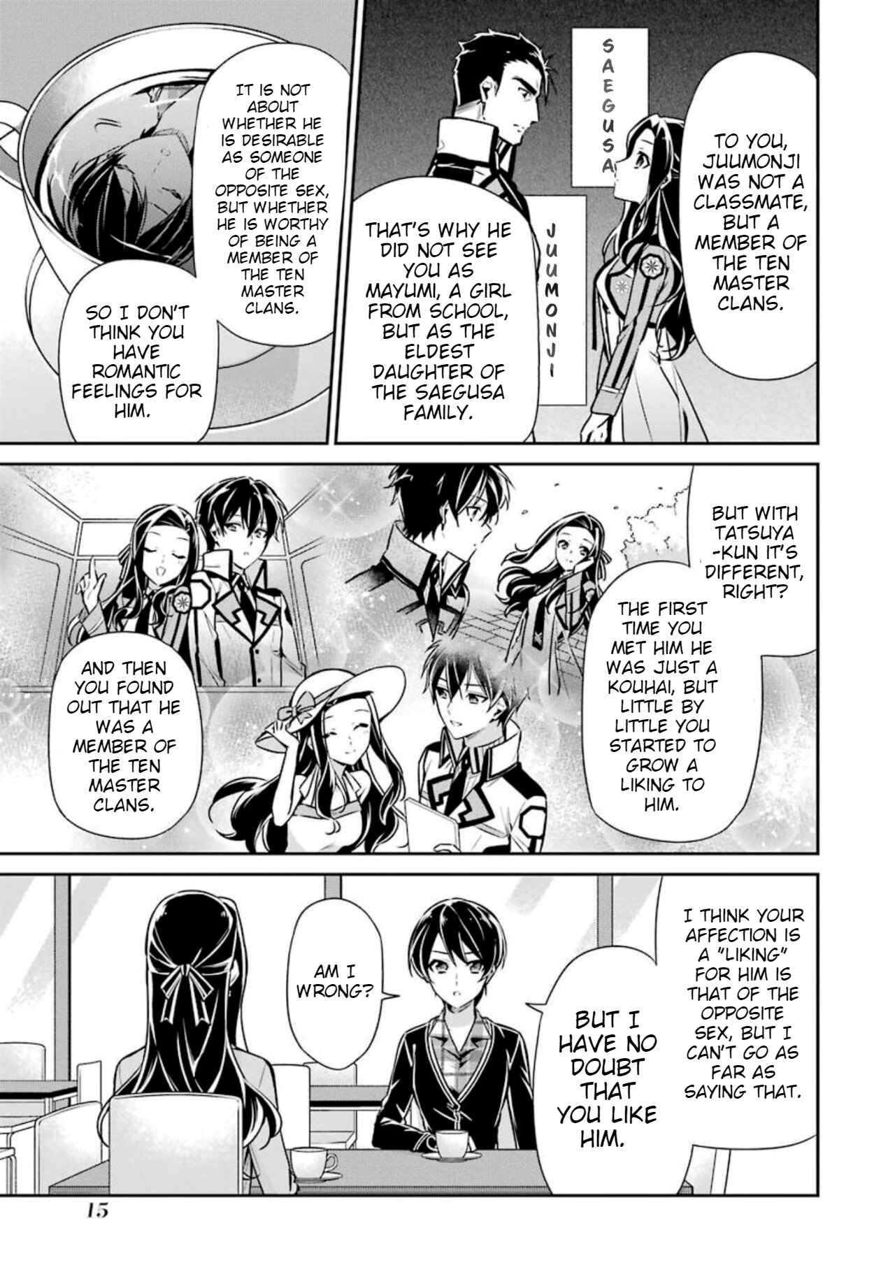 Page 15 Chapter 6 Mahouka Koukou no Rettousei - Shizoku Kaigi-hen