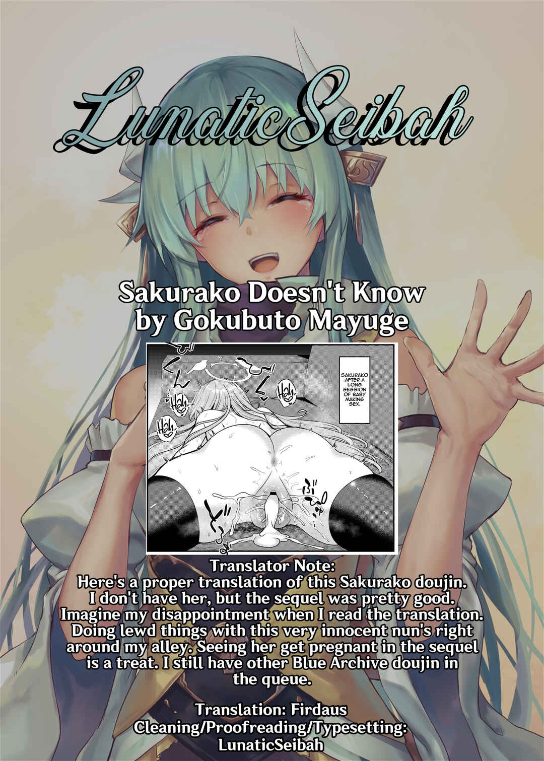 Page 26 Chapter Unknown_827f Blue Archive - Sakurako-sama wa Nani mo Shiranai (Doujinshi)