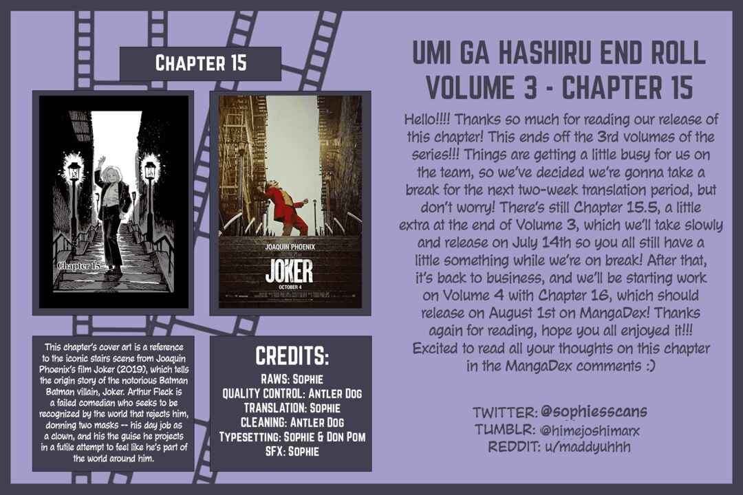 Page 29 Chapter 15 Umi ga Hashiru End Roll
