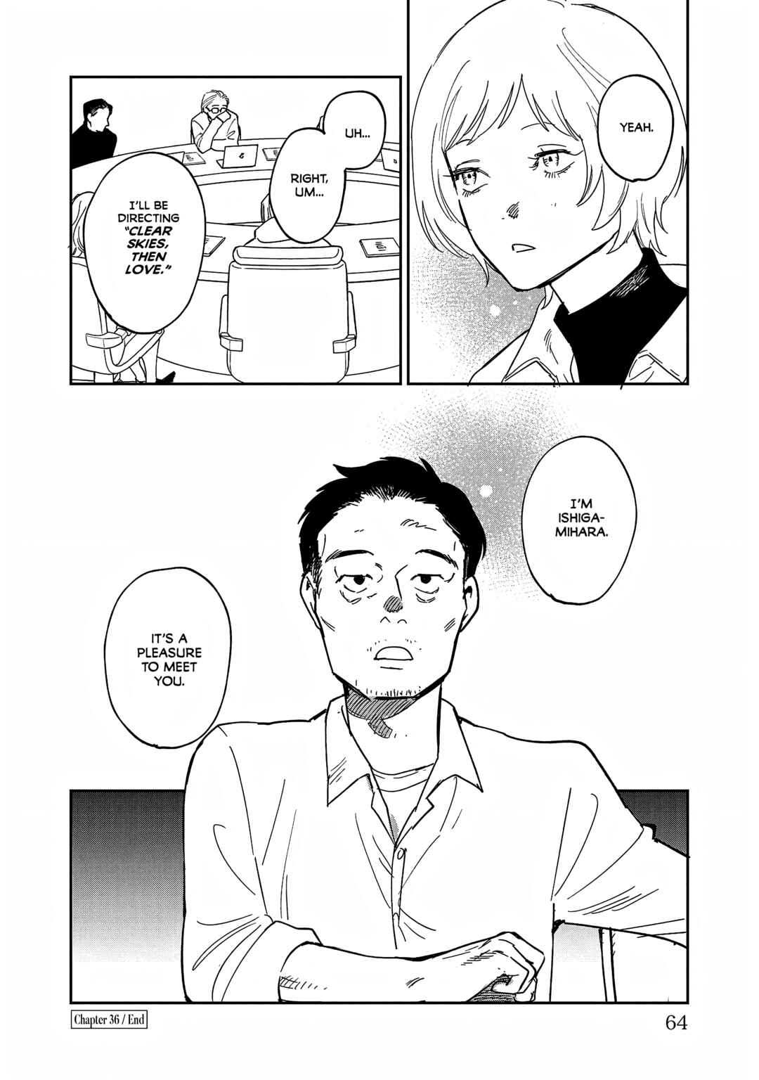 Page 28 Chapter 36 Umi ga Hashiru End Roll