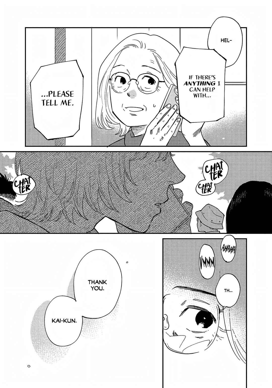 Page 13 Chapter 35 Umi ga Hashiru End Roll