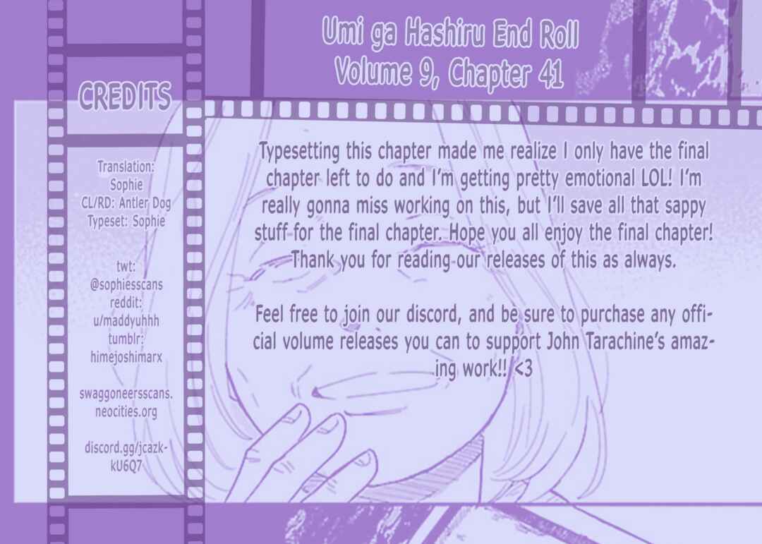 Page 32 Chapter 41 Umi ga Hashiru End Roll