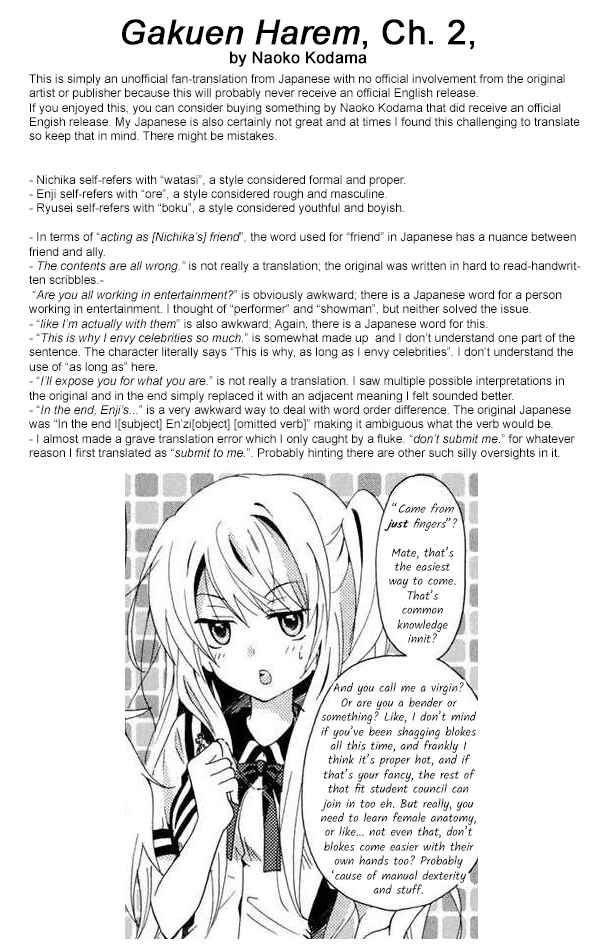 Page 33 Chapter 2 Gakuen Harem