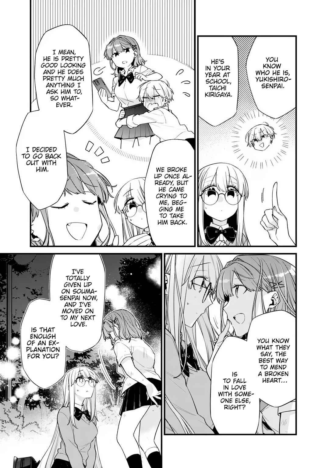 Page 10 Chapter 46.2 Osananajimi Kanojo no Morahara ga Hidoin de Zetsuen Sengen shite Yatta ~Jibun Rashiku Ikiru Koto ni Shitara, Naze ka Tonari no Seki no Kakure Bishoujo kara Kokuhaku Sareta~