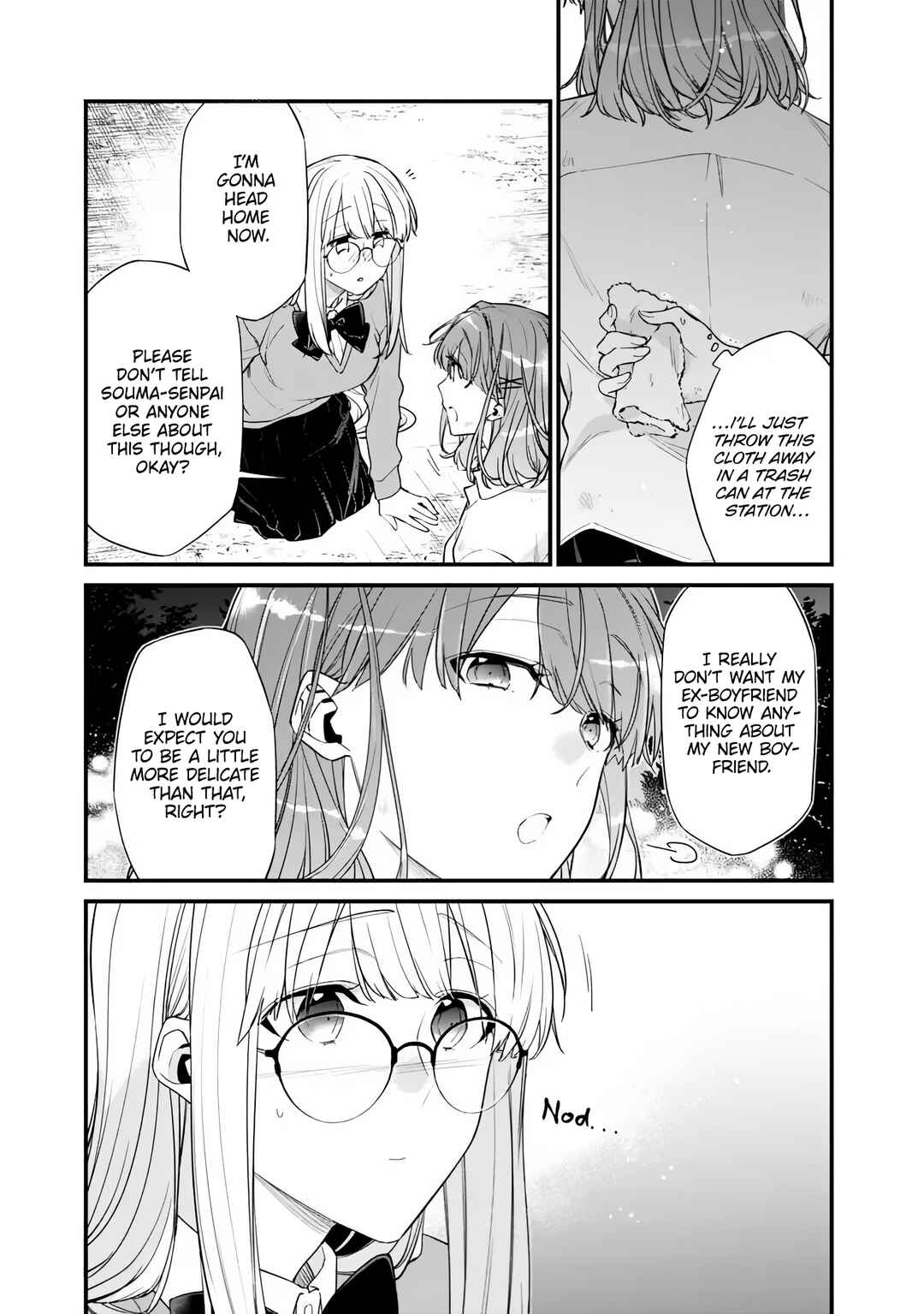 Page 12 Chapter 46.2 Osananajimi Kanojo no Morahara ga Hidoin de Zetsuen Sengen shite Yatta ~Jibun Rashiku Ikiru Koto ni Shitara, Naze ka Tonari no Seki no Kakure Bishoujo kara Kokuhaku Sareta~