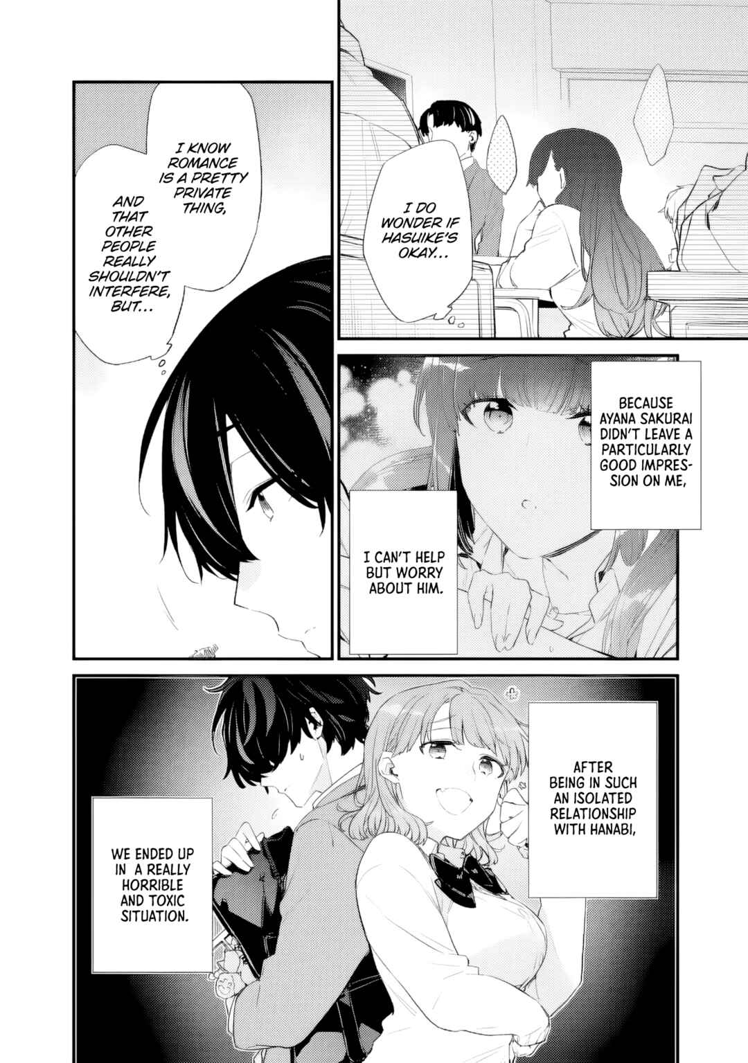 Page 4 Chapter 37 Osananajimi Kanojo no Morahara ga Hidoin de Zetsuen Sengen shite Yatta ~Jibun Rashiku Ikiru Koto ni Shitara, Naze ka Tonari no Seki no Kakure Bishoujo kara Kokuhaku Sareta~