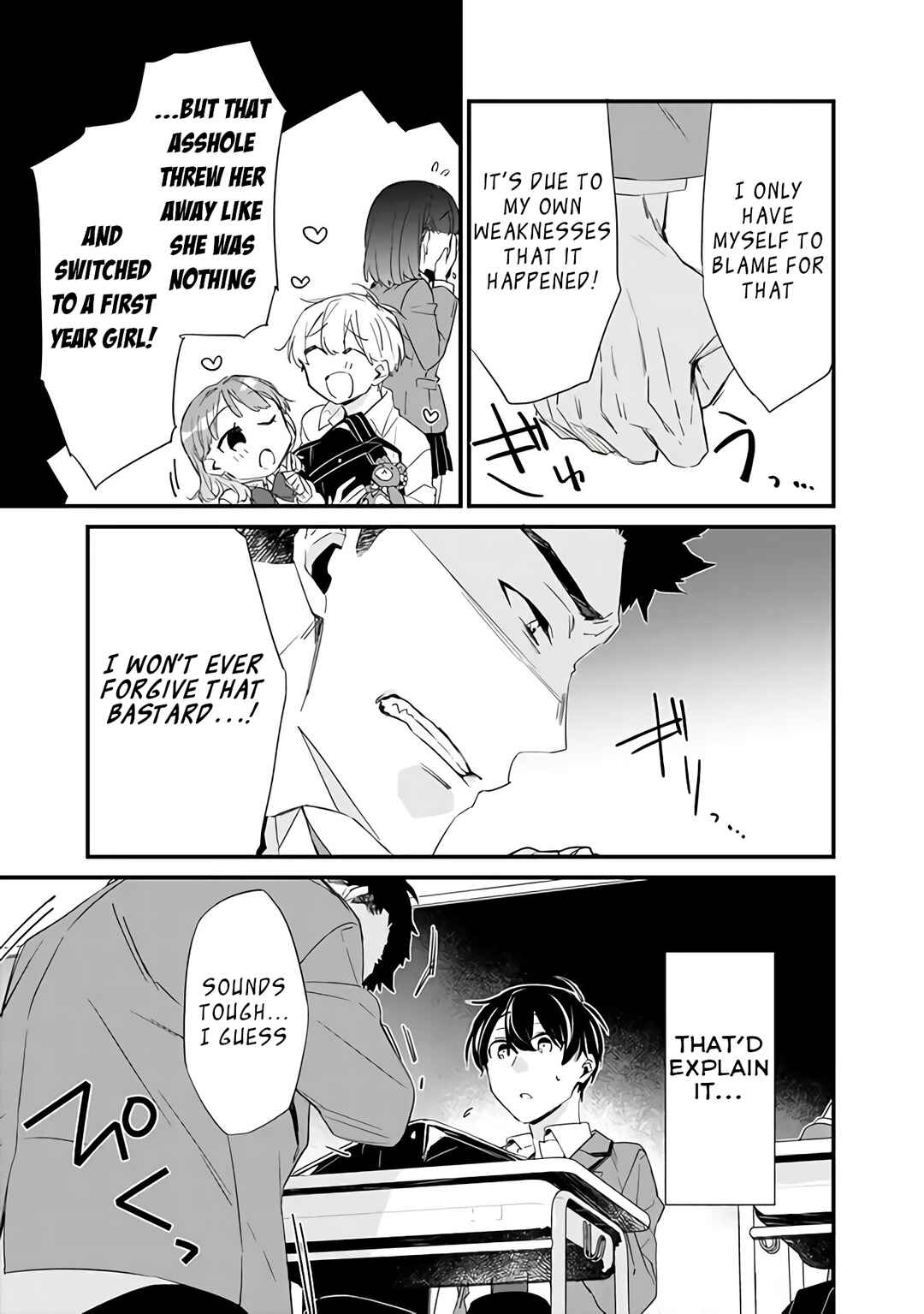 Page 4 Chapter 3.2 Osananajimi Kanojo no Morahara ga Hidoin de Zetsuen Sengen shite Yatta ~Jibun Rashiku Ikiru Koto ni Shitara, Naze ka Tonari no Seki no Kakure Bishoujo kara Kokuhaku Sareta~