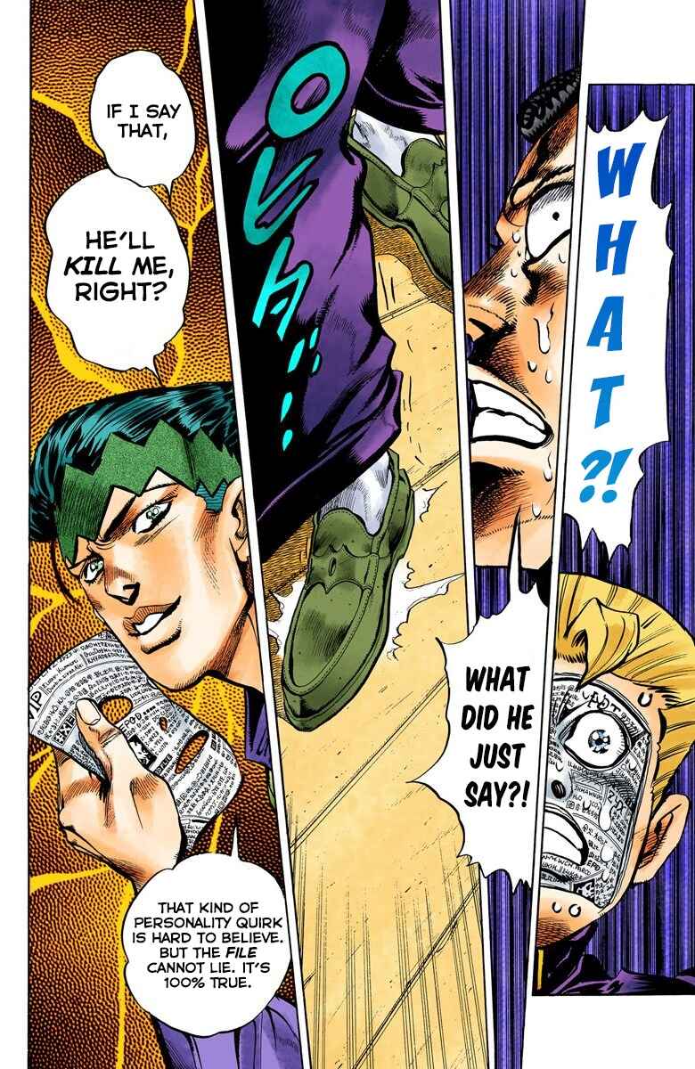 Page 17 Chapter 58 JoJos Bizarre Adventure, Part 4: Diamond Is Unbreakable (Official Colored)