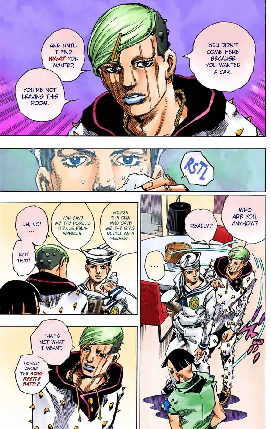 Page 13 Chapter 38 JoJos Bizarre Adventure, Part 8: JoJolion (Official Colored)