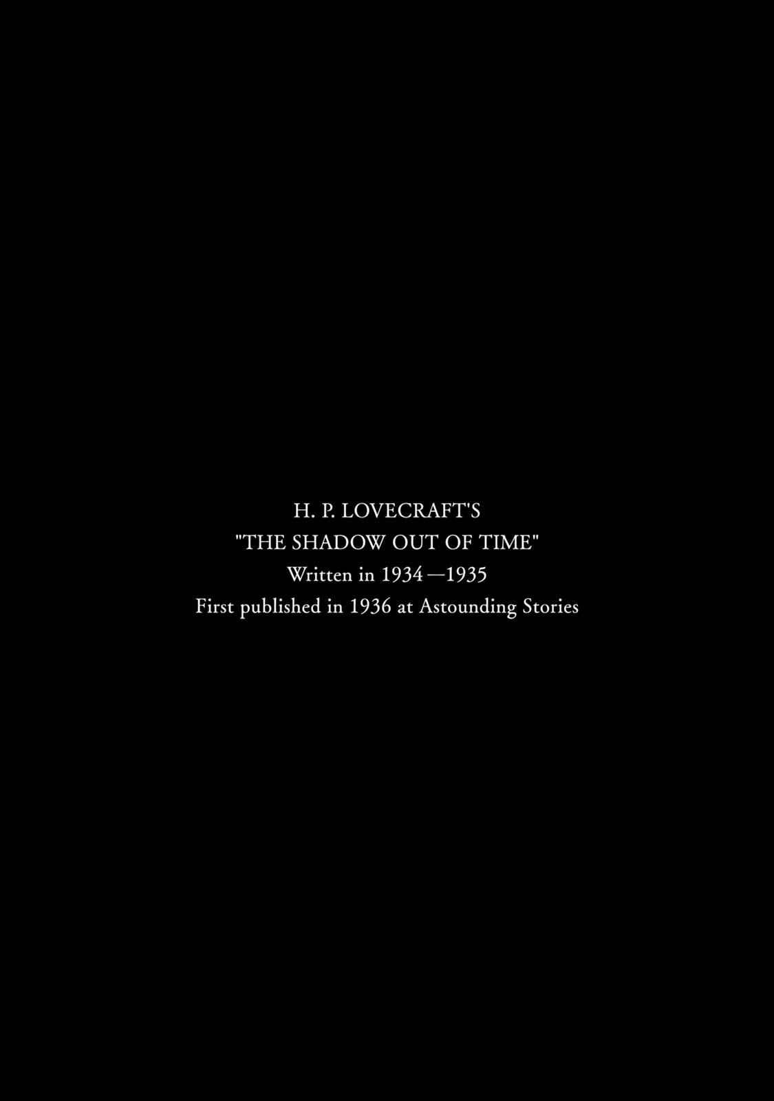 Page 9 Chapter 0 H.P. Lovecrafts The Shadow Out Of Time