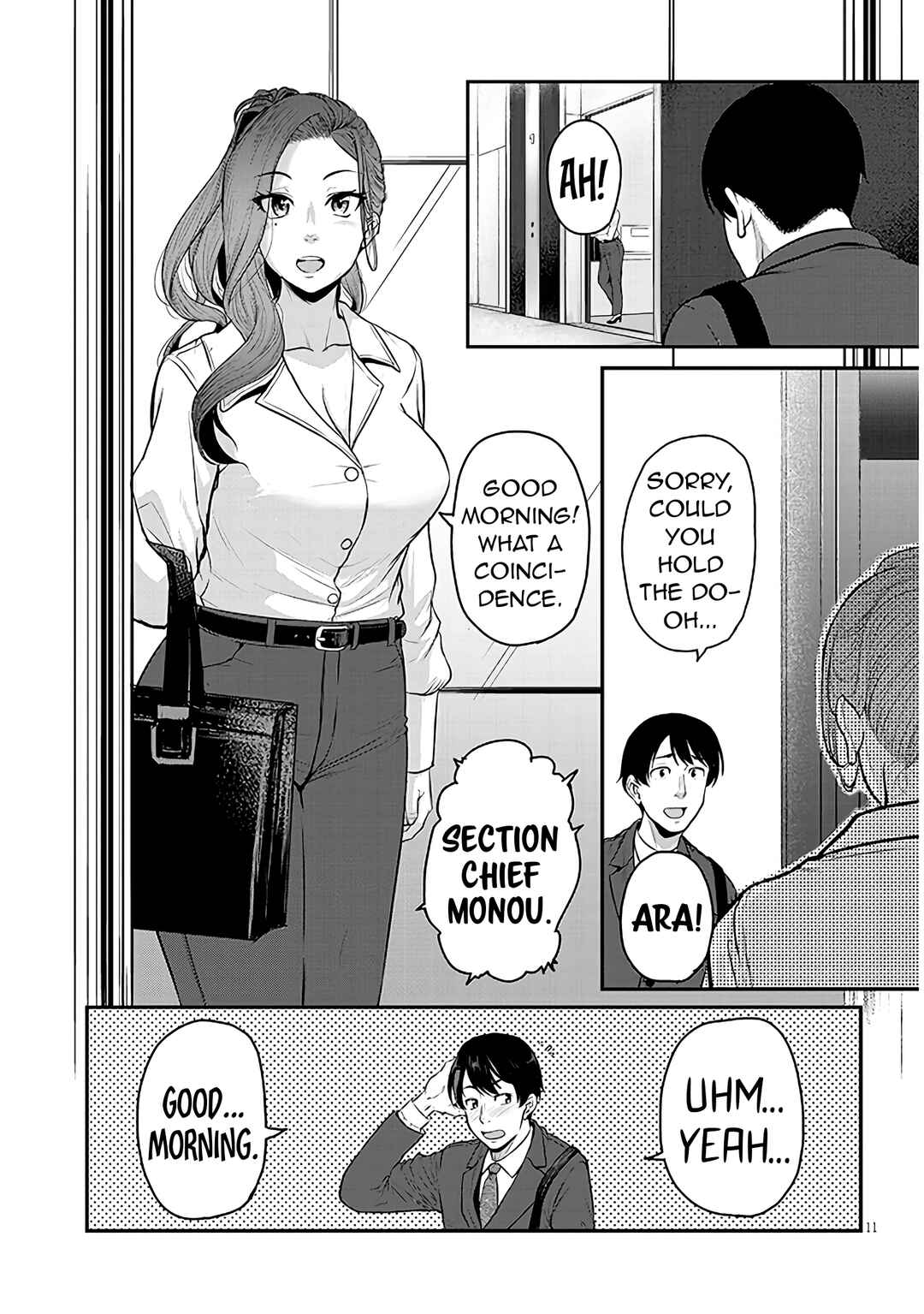 Page 13 Chapter 2 Shigoto Kaeri, Dokushin no Bijin Doushi ni Tanomarete