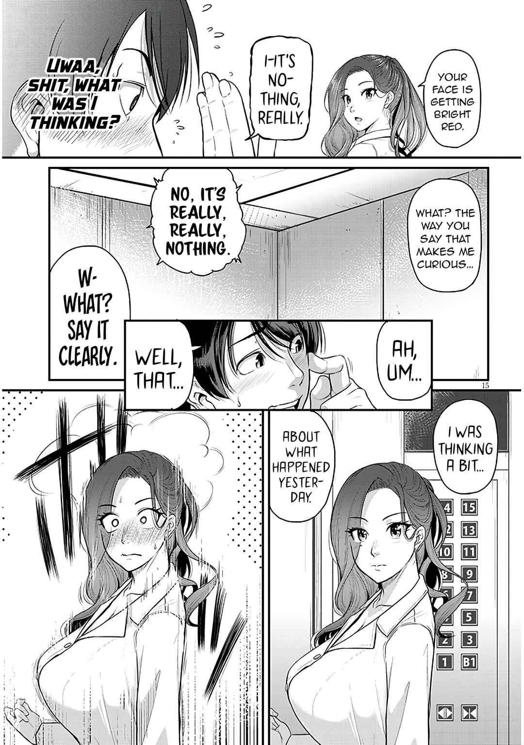 Page 17 Chapter 2 Shigoto Kaeri, Dokushin no Bijin Doushi ni Tanomarete