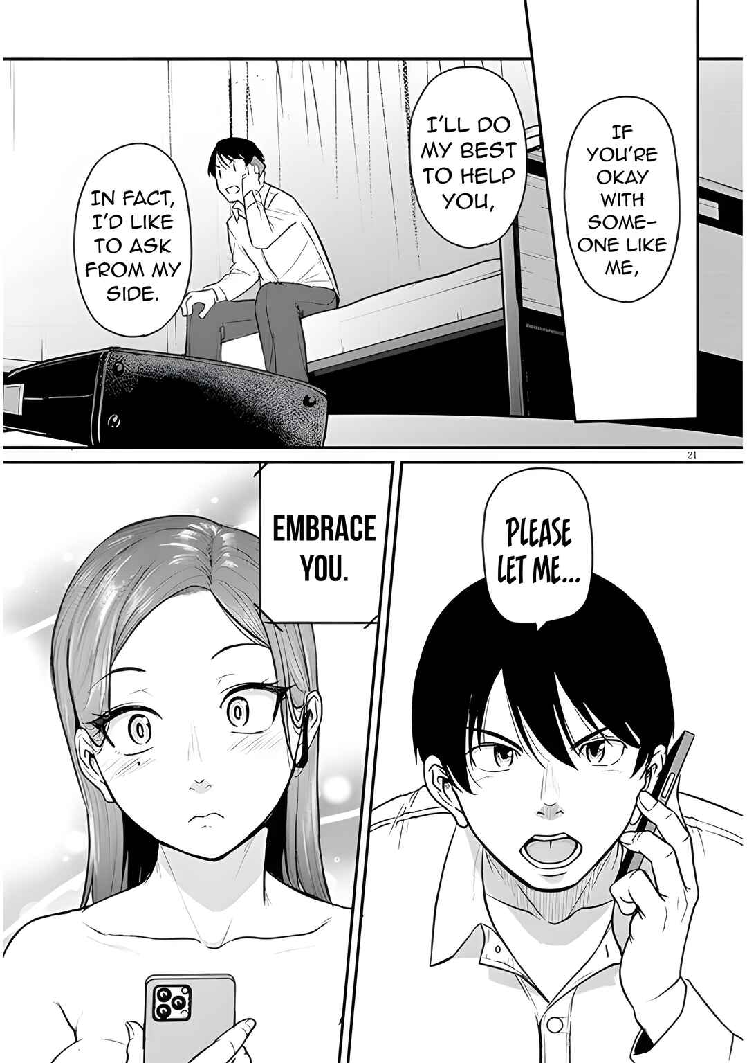 Page 23 Chapter 3 Shigoto Kaeri, Dokushin no Bijin Doushi ni Tanomarete