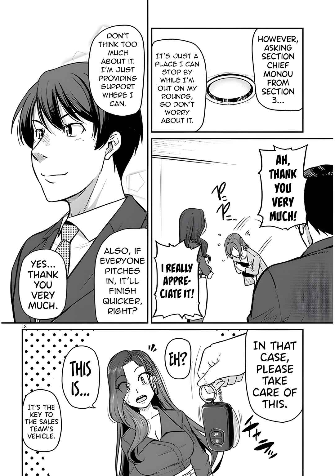 Page 20 Chapter 4 Shigoto Kaeri, Dokushin no Bijin Doushi ni Tanomarete