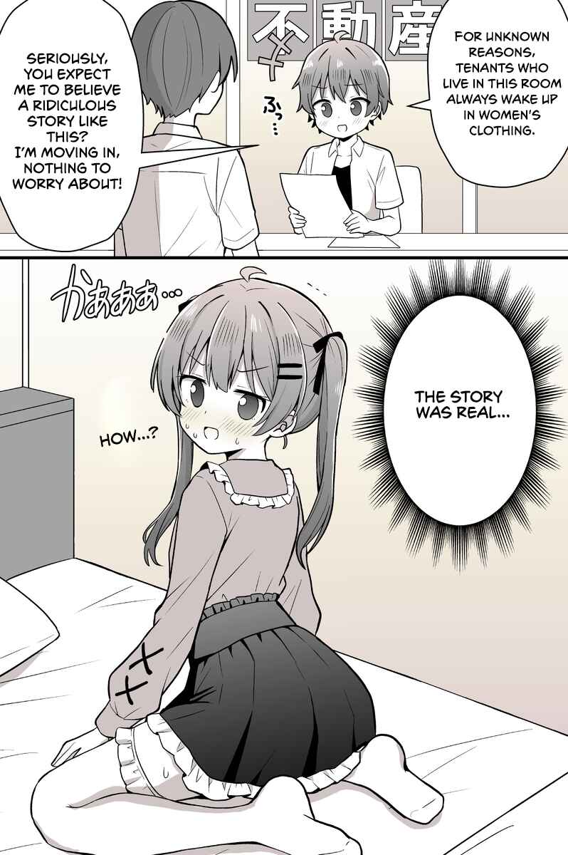 Page 1 Chapter Unknown_8d1f Asa Okitara Nazeka Josou Saserareteru to Iu Kaiki Genshou ga Okoru Heya