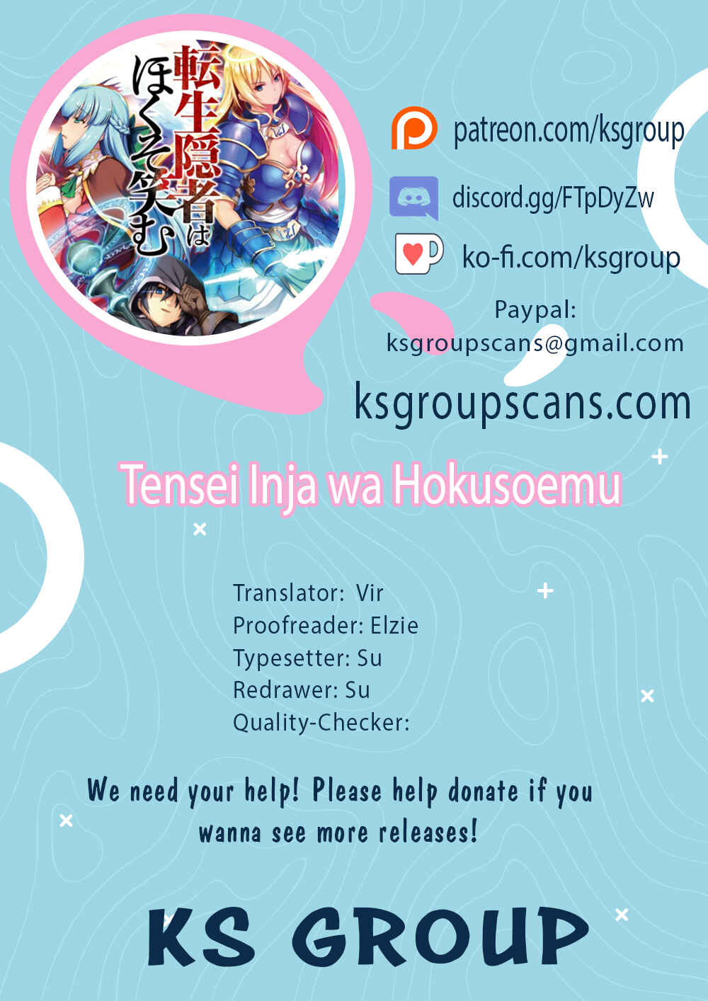 Page 1 Chapter 9 Tensei Inja wa Hokusoemu