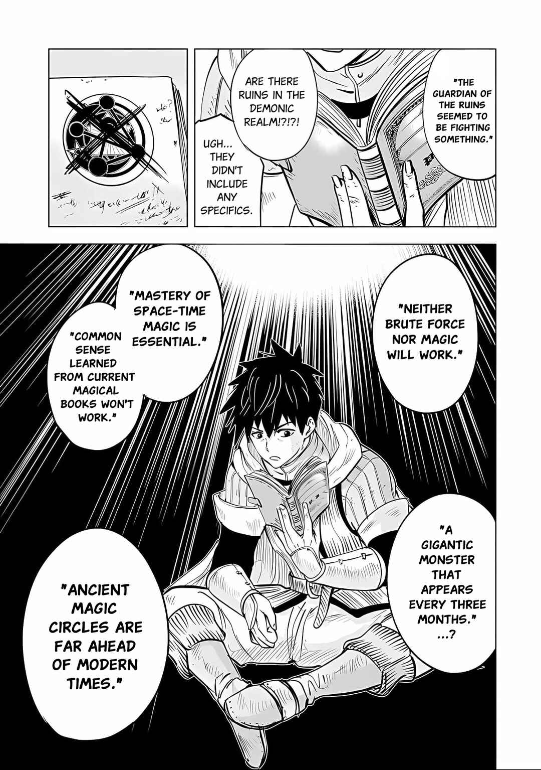 Page 14 Chapter 2.2 Makyou Seikatsu: Gakeppuchi Boukensha ga Hikikomoru ni wa Hirosugiru