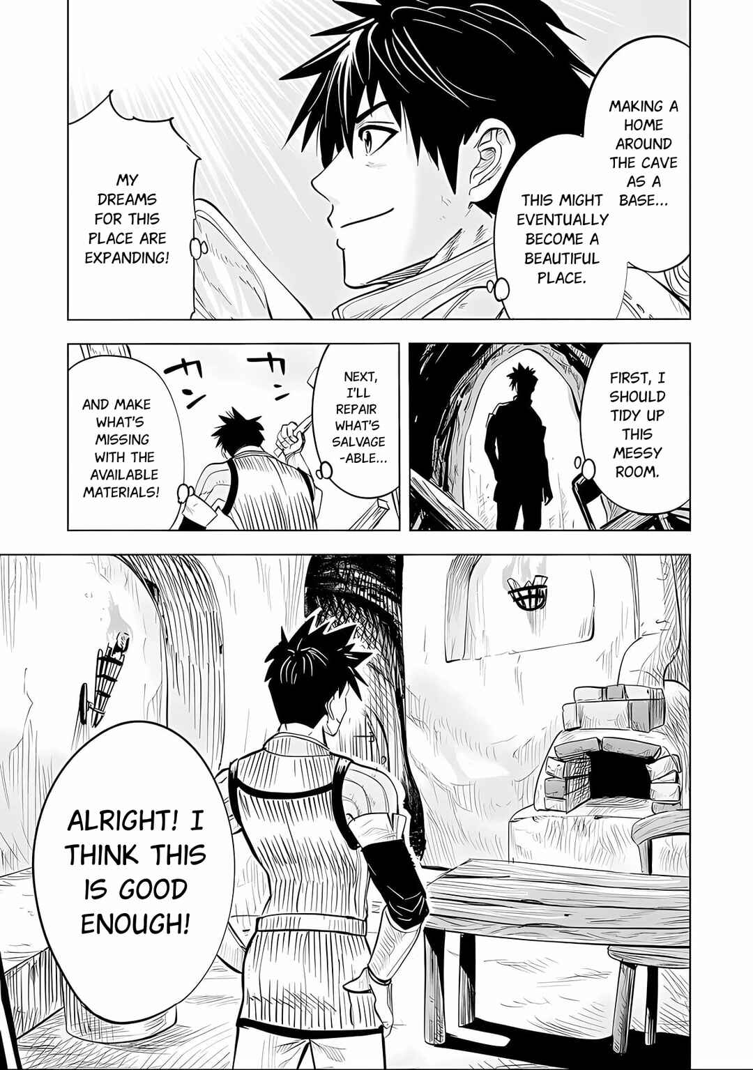 Page 18 Chapter 2.2 Makyou Seikatsu: Gakeppuchi Boukensha ga Hikikomoru ni wa Hirosugiru