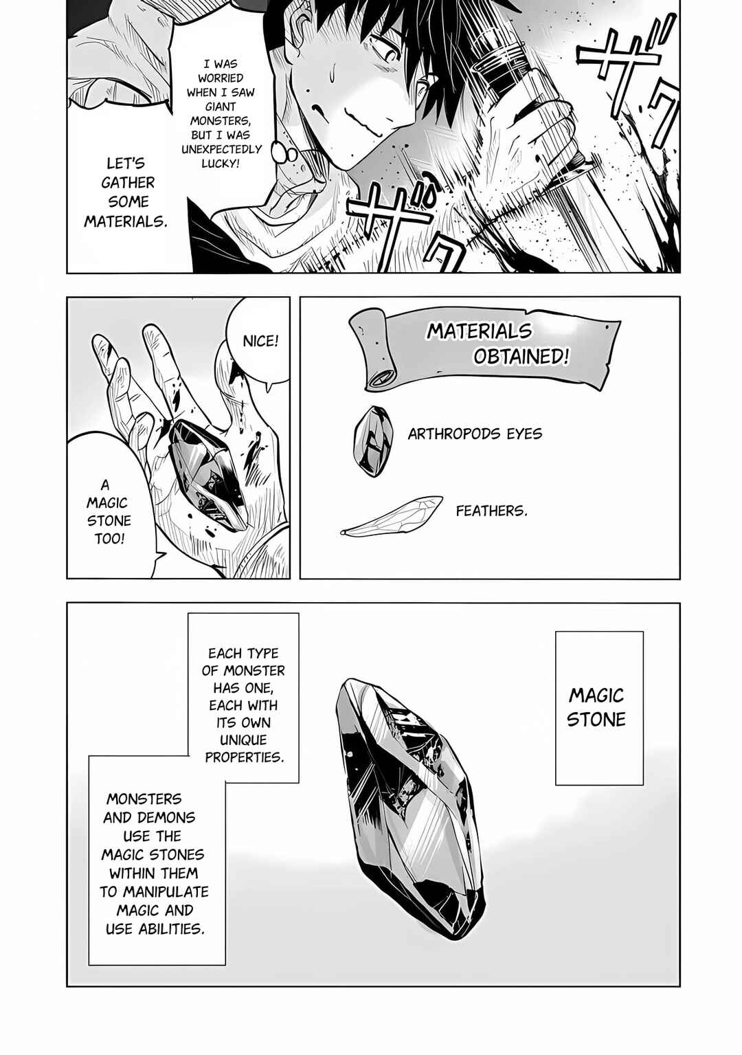 Page 16 Chapter 1.1 Makyou Seikatsu: Gakeppuchi Boukensha ga Hikikomoru ni wa Hirosugiru