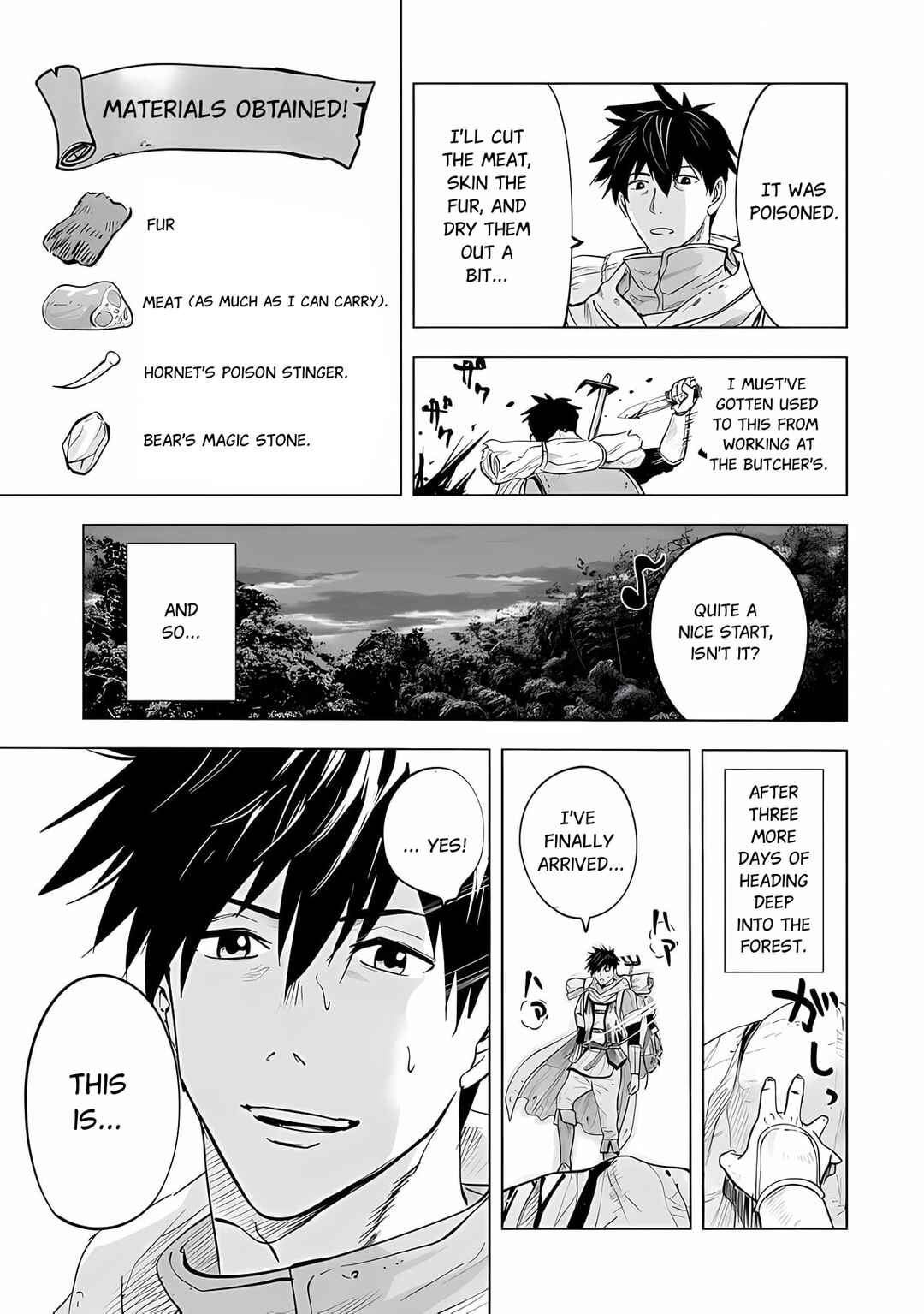 Page 18 Chapter 1.1 Makyou Seikatsu: Gakeppuchi Boukensha ga Hikikomoru ni wa Hirosugiru