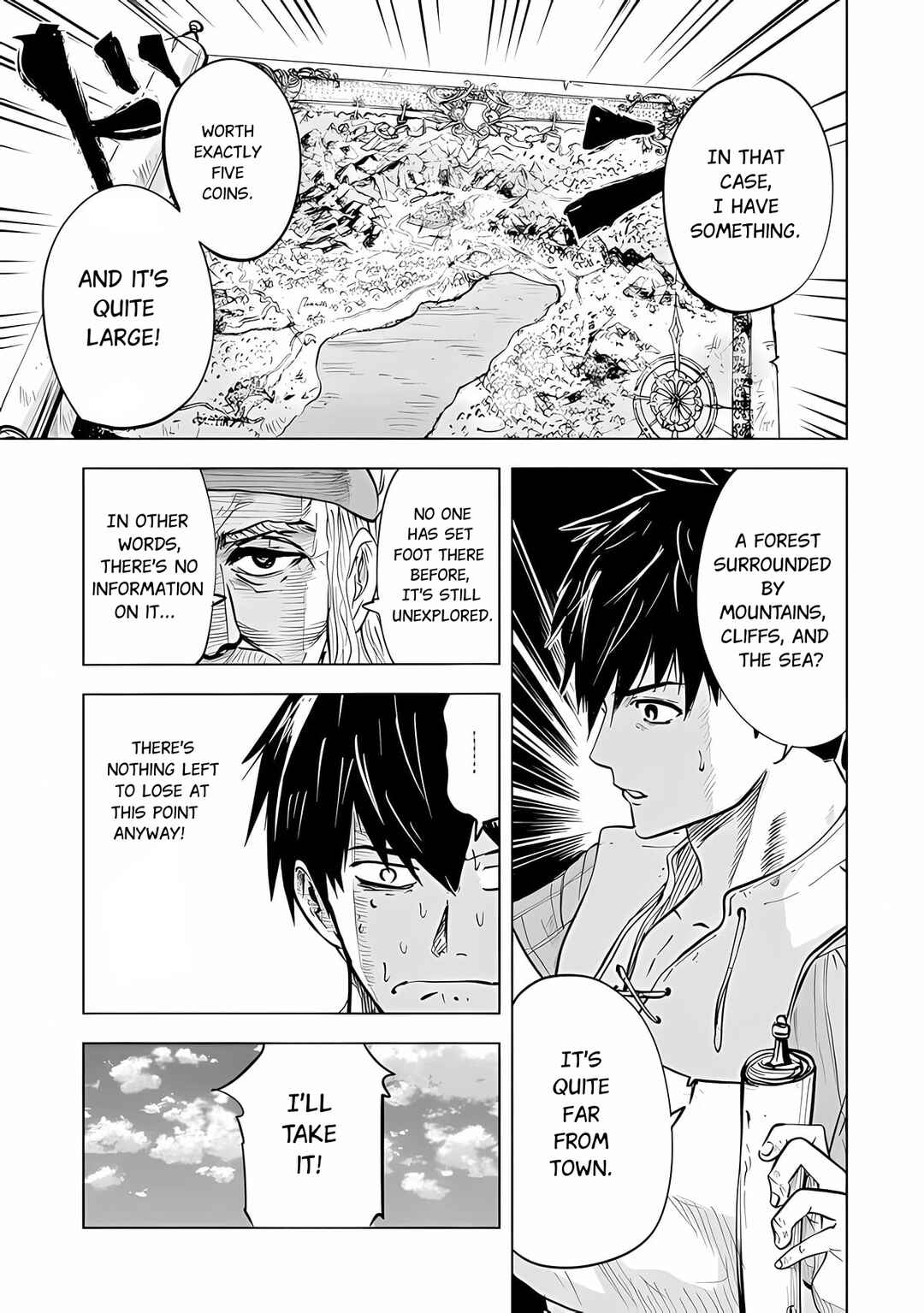 Page 8 Chapter 1.1 Makyou Seikatsu: Gakeppuchi Boukensha ga Hikikomoru ni wa Hirosugiru