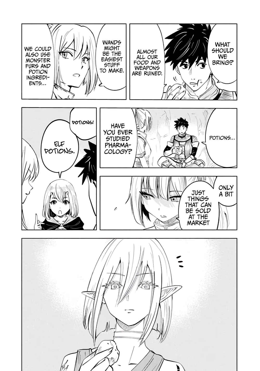 Page 4 Chapter 12 Makyou Seikatsu: Gakeppuchi Boukensha ga Hikikomoru ni wa Hirosugiru