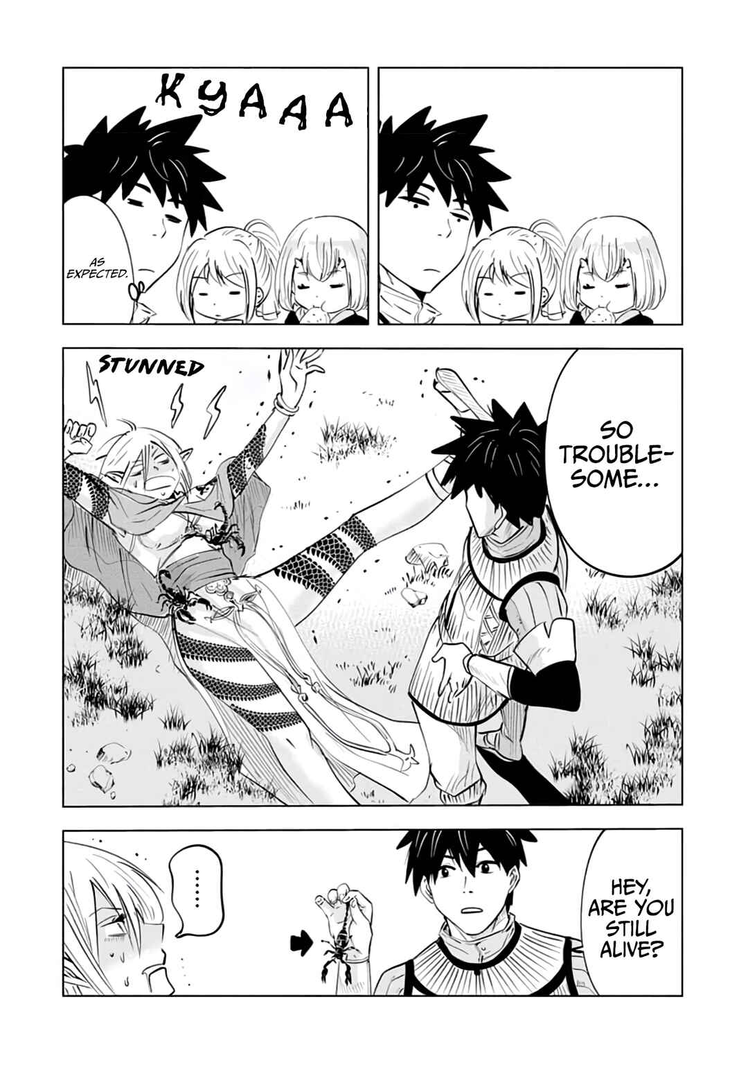 Page 6 Chapter 12 Makyou Seikatsu: Gakeppuchi Boukensha ga Hikikomoru ni wa Hirosugiru