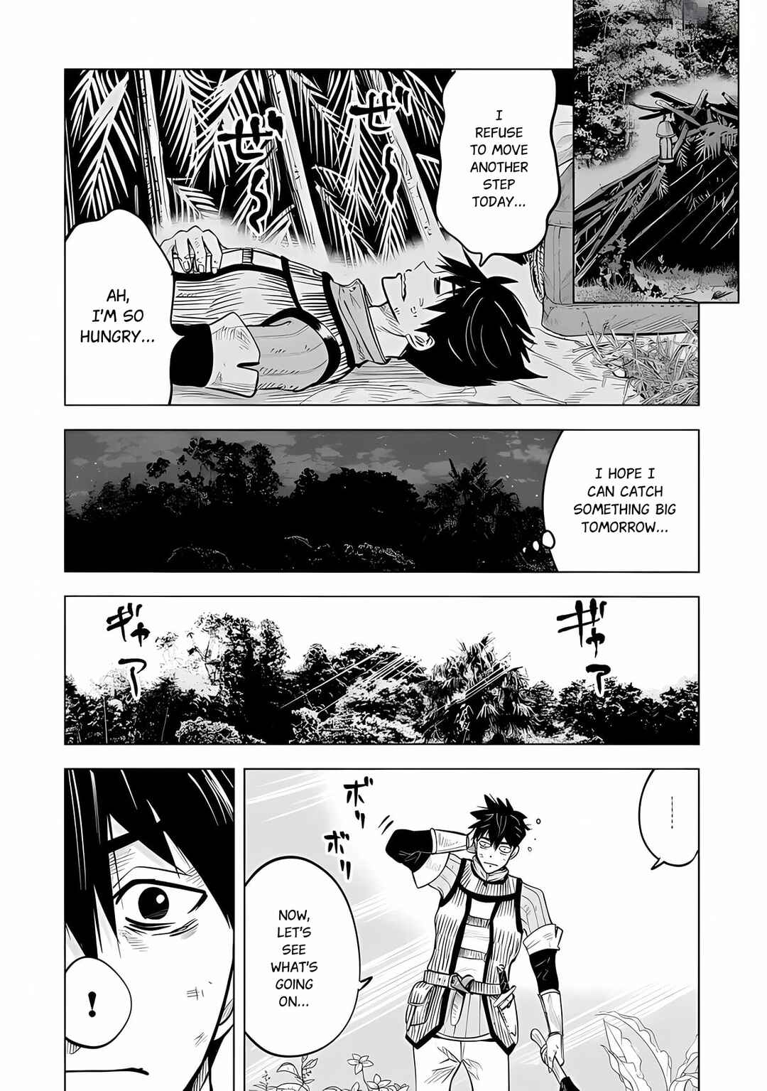 Page 13 Chapter 2.1 Makyou Seikatsu: Gakeppuchi Boukensha ga Hikikomoru ni wa Hirosugiru