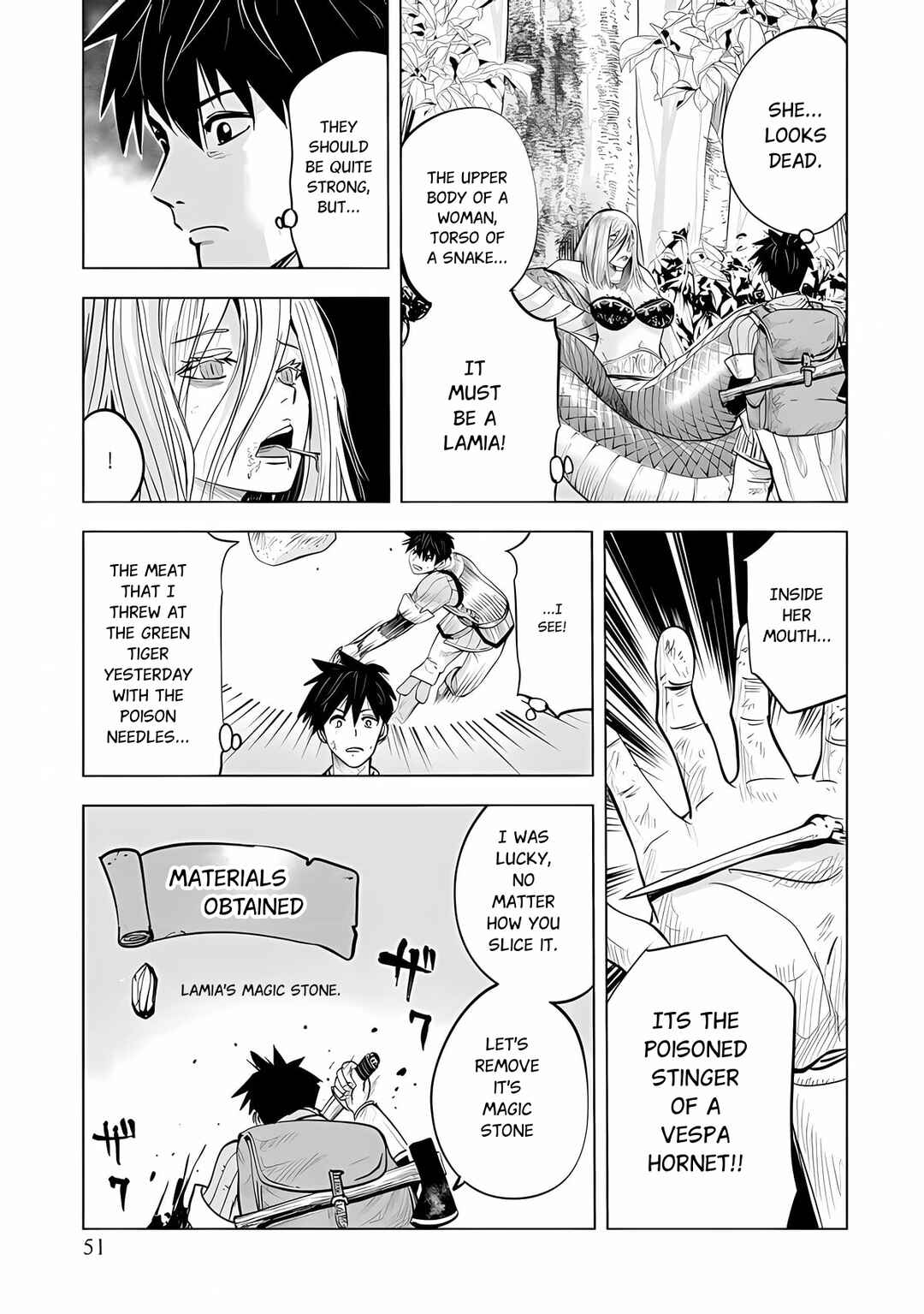 Page 8 Chapter 2.1 Makyou Seikatsu: Gakeppuchi Boukensha ga Hikikomoru ni wa Hirosugiru